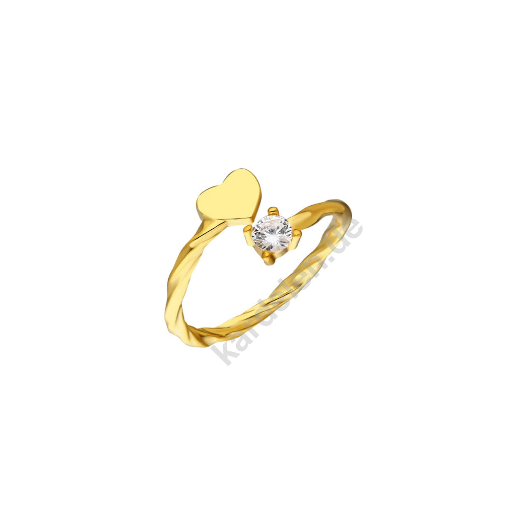 Heart Diamond Ring (7054750187565)
