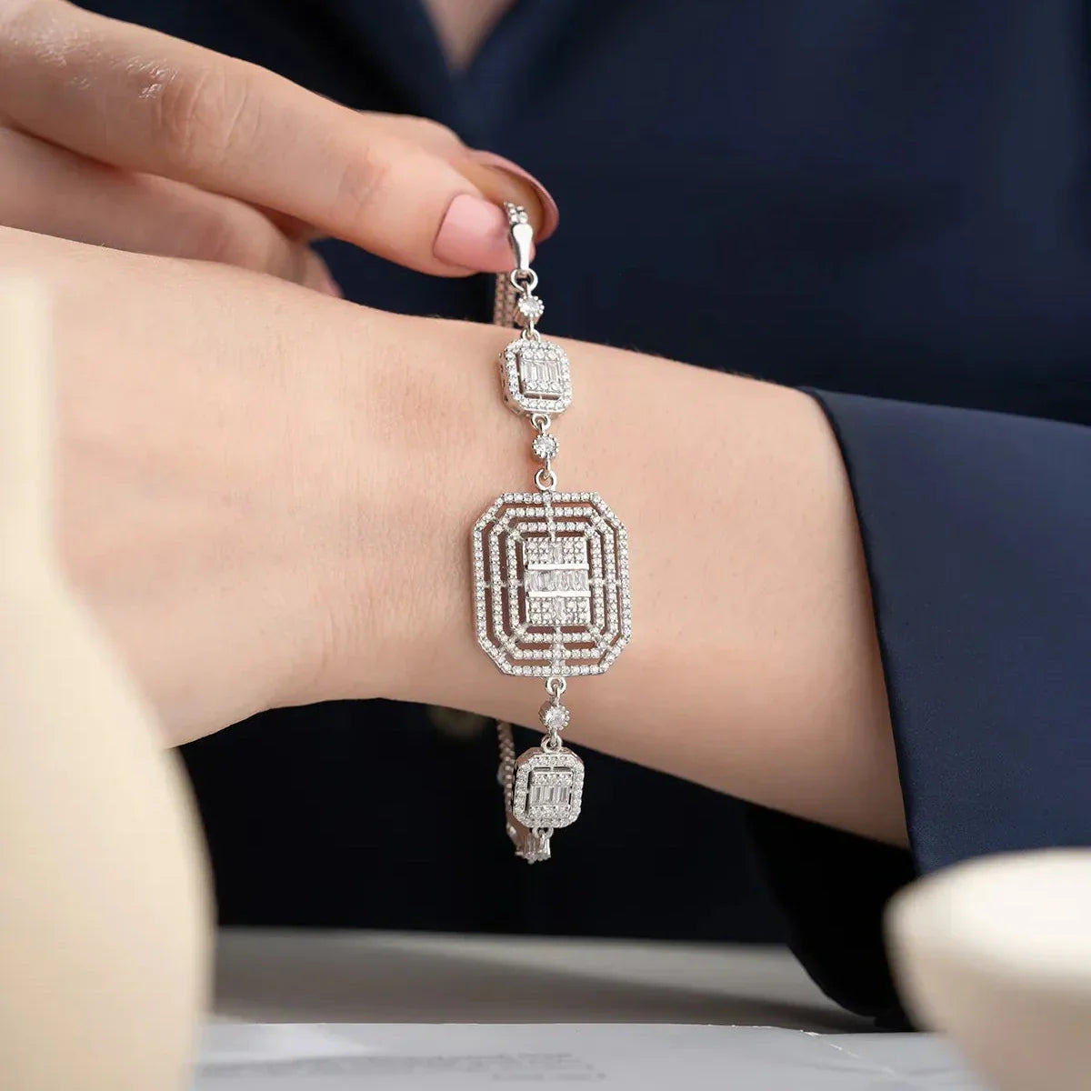 VOLUMEN BAGUETTE ARMBAND | 925 SILBER