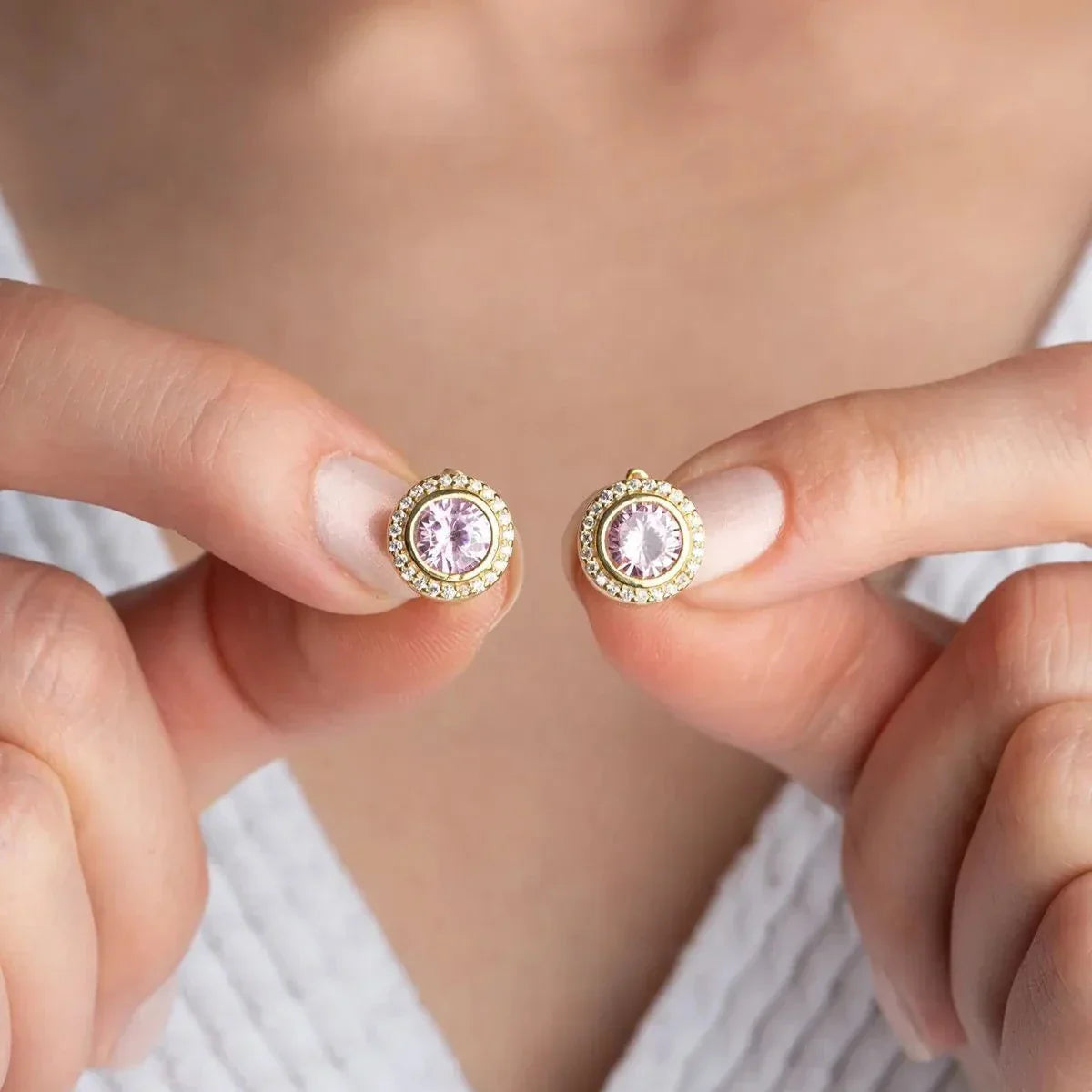 CYRSTAL OHRRING | 925 SILBER