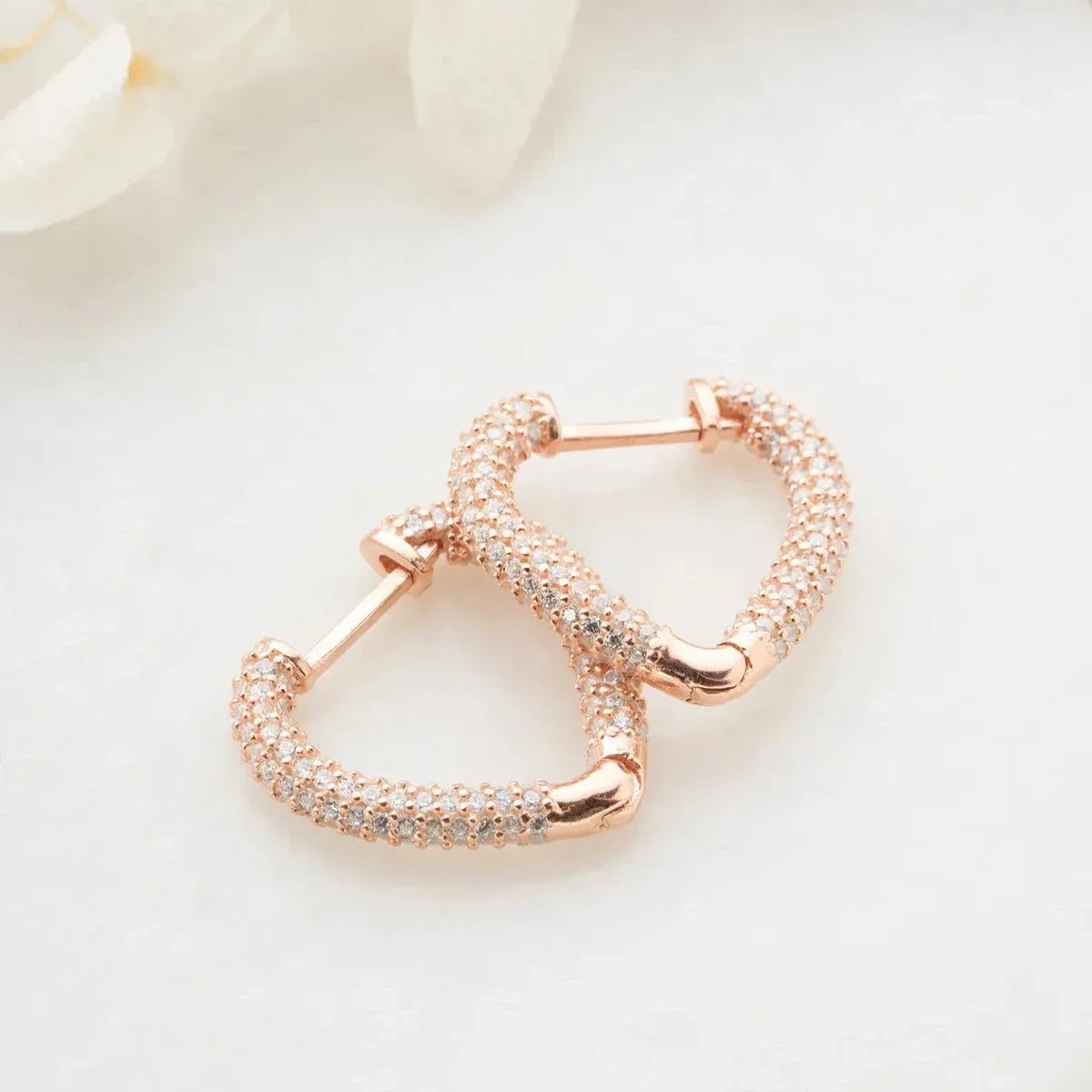 HERZ ZIRKONIA OHRRING | 925 SILBER