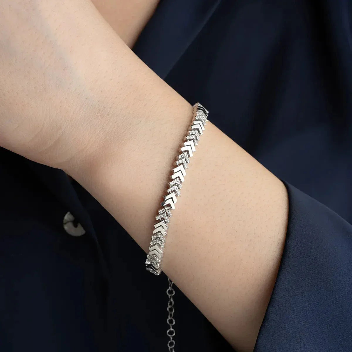 FISH TAIL ARMBAND | 925 SILBER