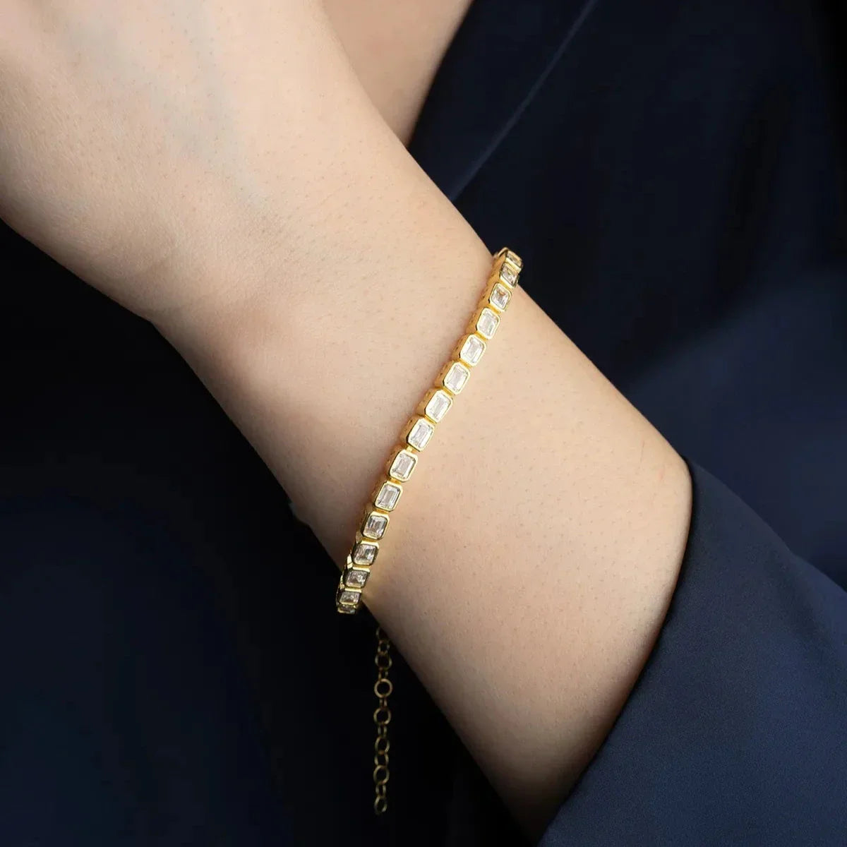 FULL ROW STEIN ARMBAND | 925 SILBER