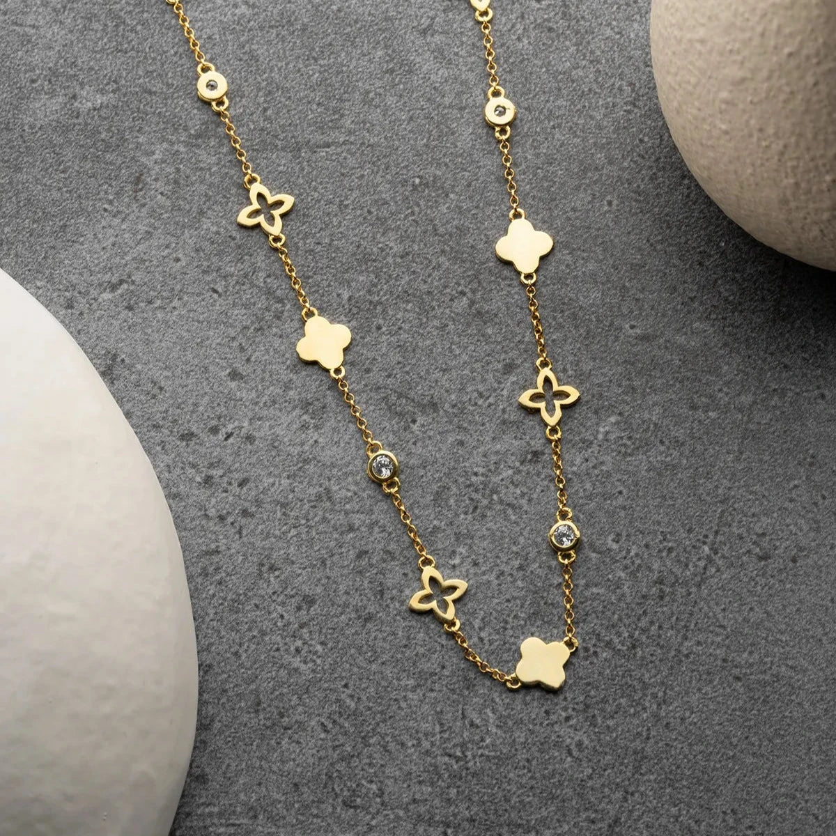 CLOVER GLÜCK HALSKETTE | 925 SILBER