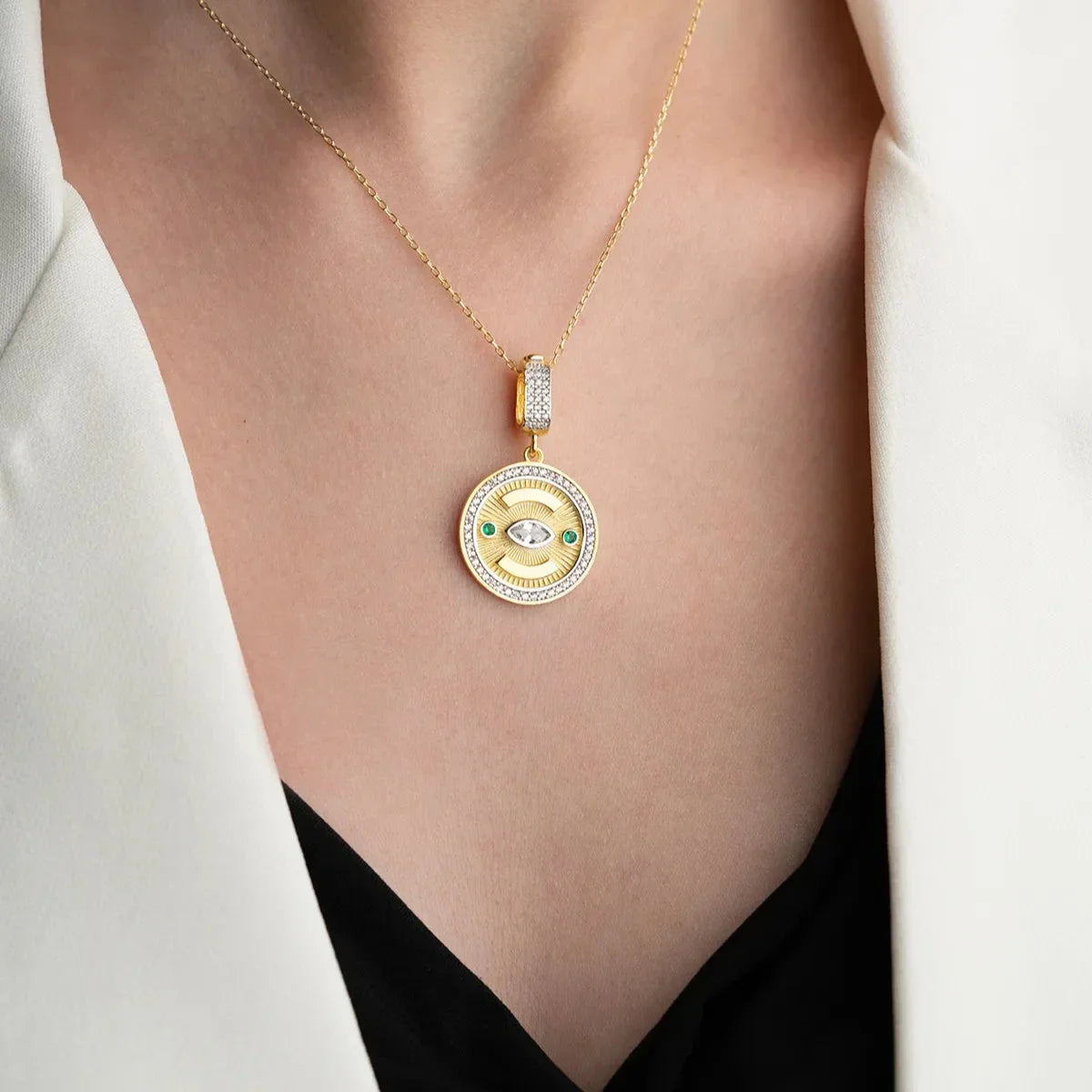 RUBY MOON HALSKETTE | 925 SILBER