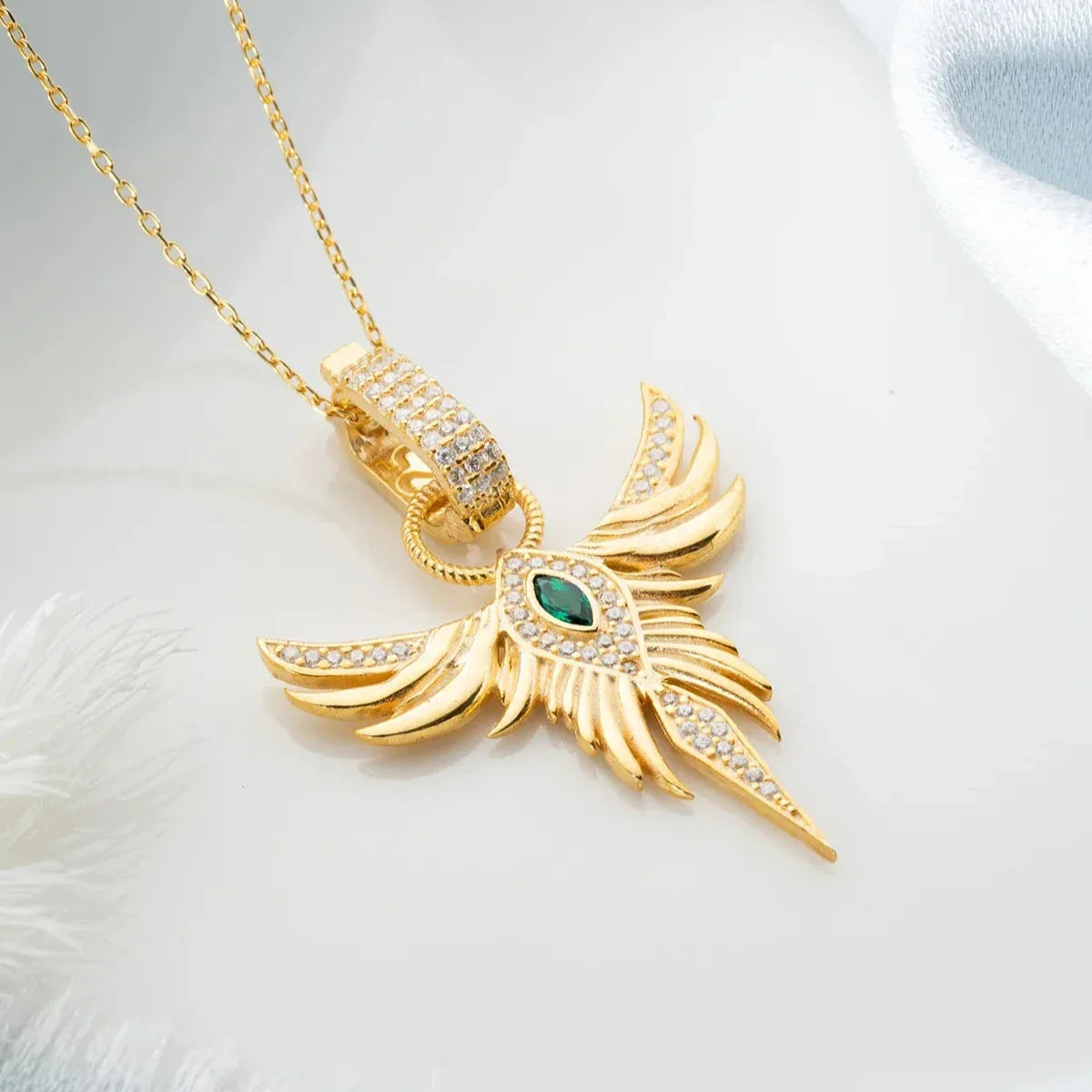 MIRAGE ZÜMRÜDÜANKA HALSKETTE | 925 SILBER