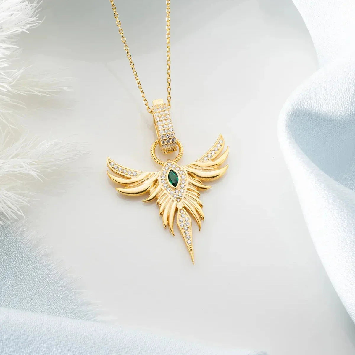 MIRAGE ZÜMRÜDÜANKA HALSKETTE | 925 SILBER