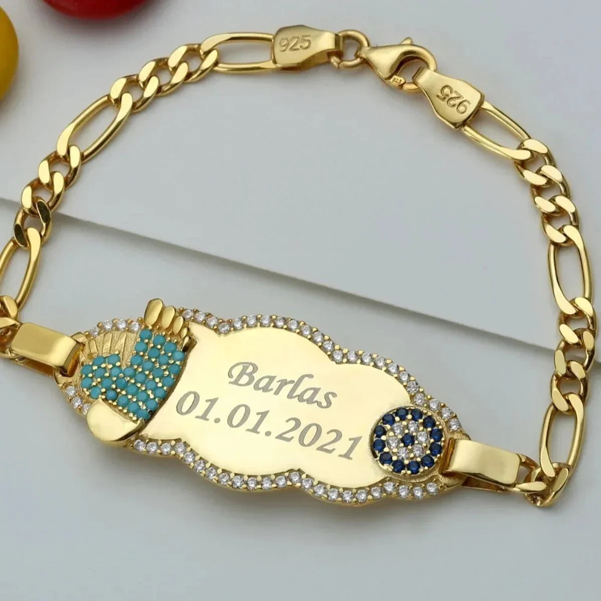 NAZAR WOLKE BABY ARMBAND| 925 SILBER