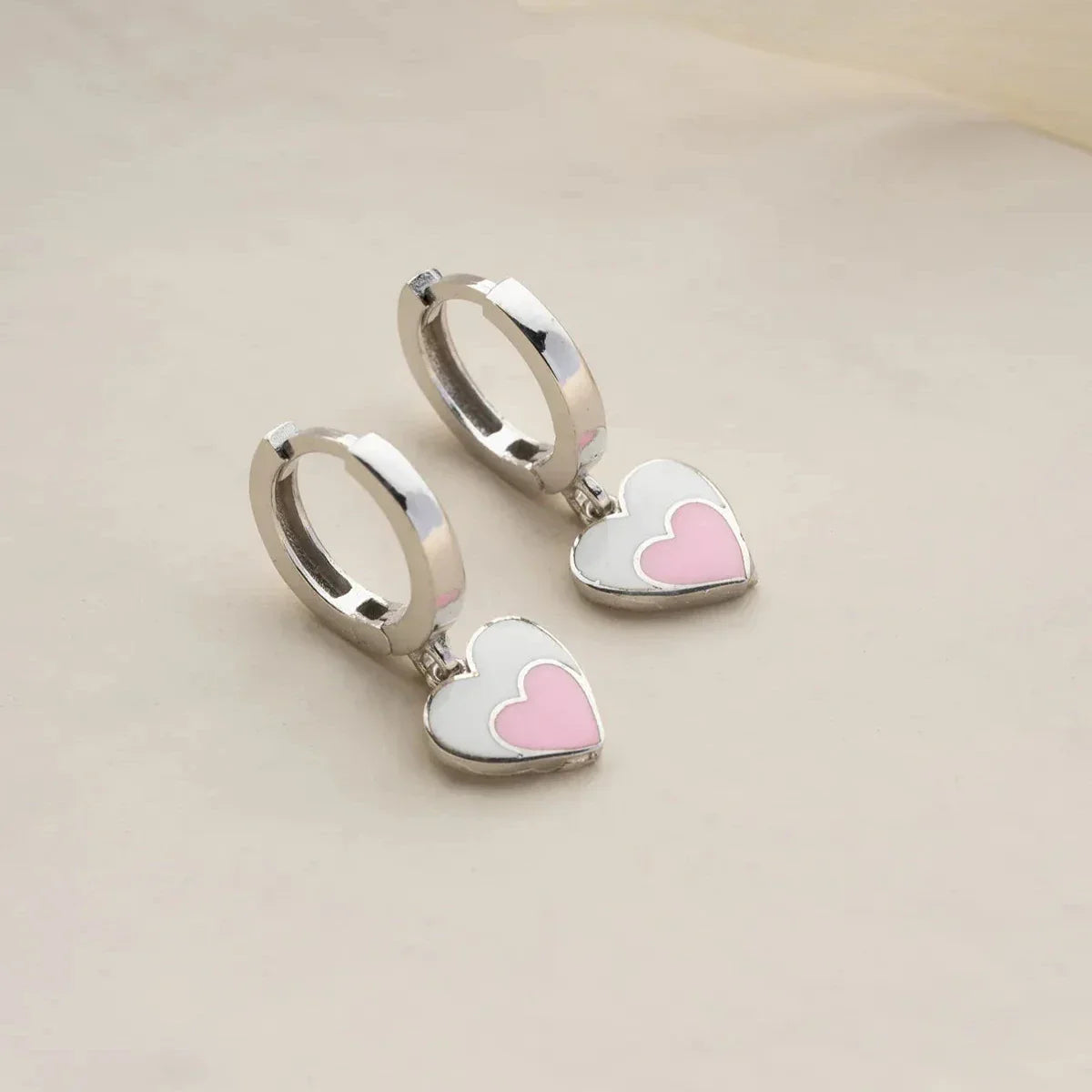 HERZ KINDER OHRRINGE | 925 SILBER