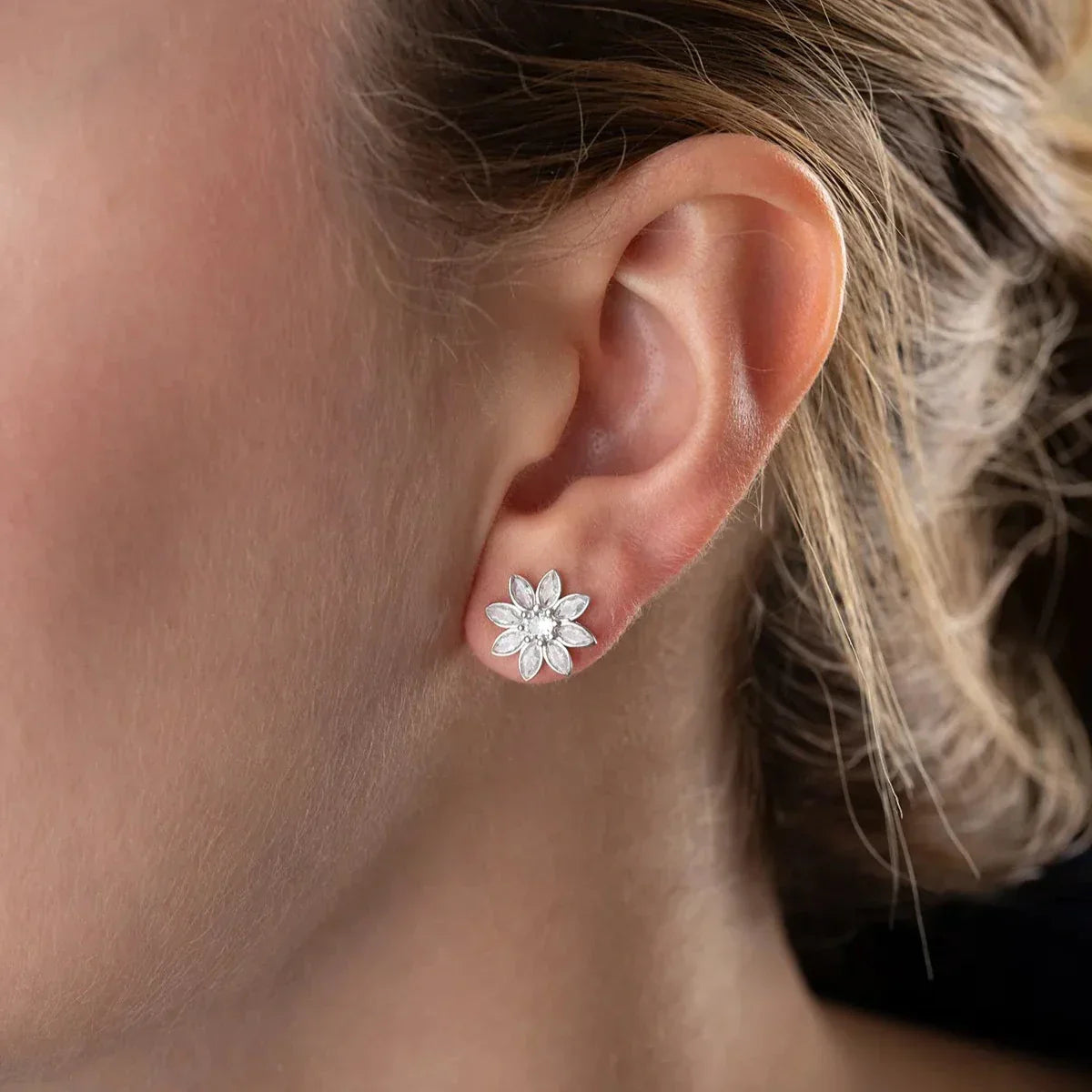 LOTUS BLÜTEN OHRRING | 925 SILBER