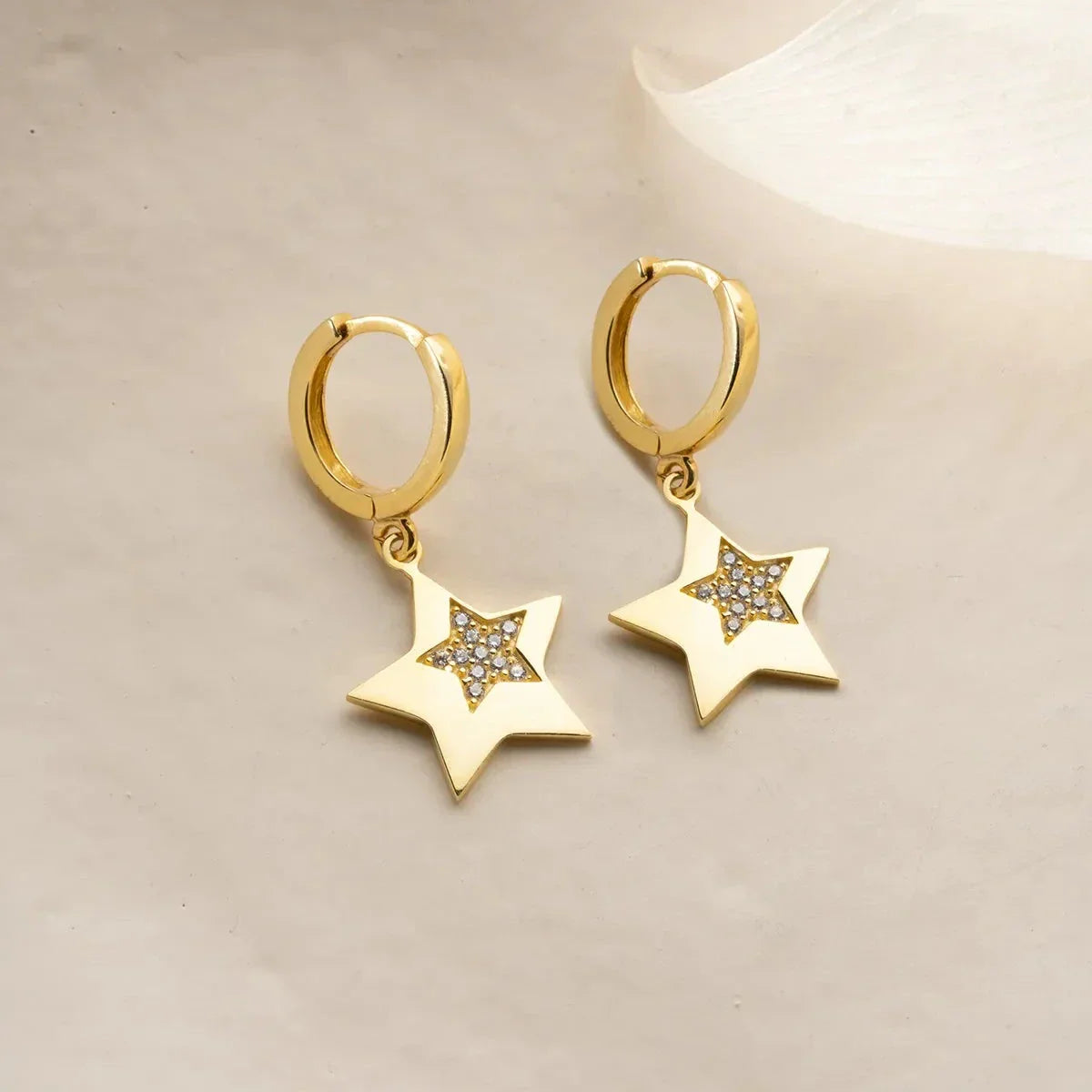 STERNE DUO OHRRINGE | 925 SILBER