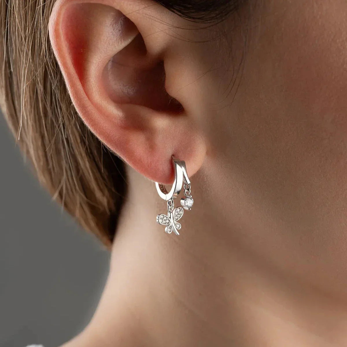 LIBELLE & ZIRKONIA OHRRINGE | 925 SILBER