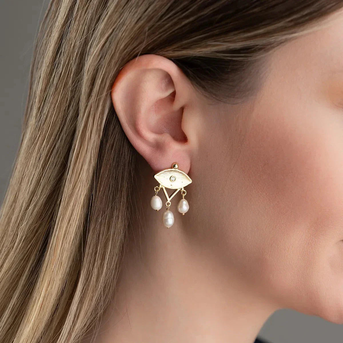 PERLENAUGEN OHRRINGE | 925 SILBER