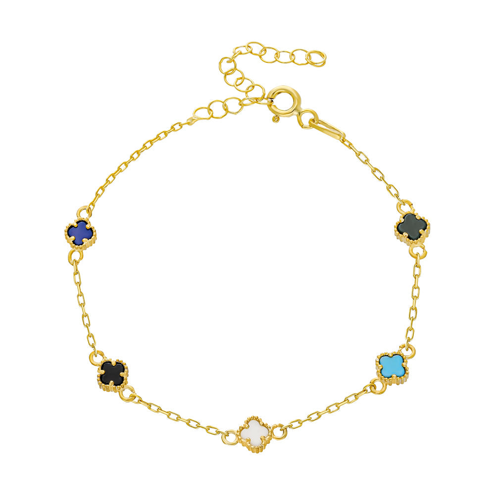 COLORFULL MINI KLEE BRACELET | 925 SILBER