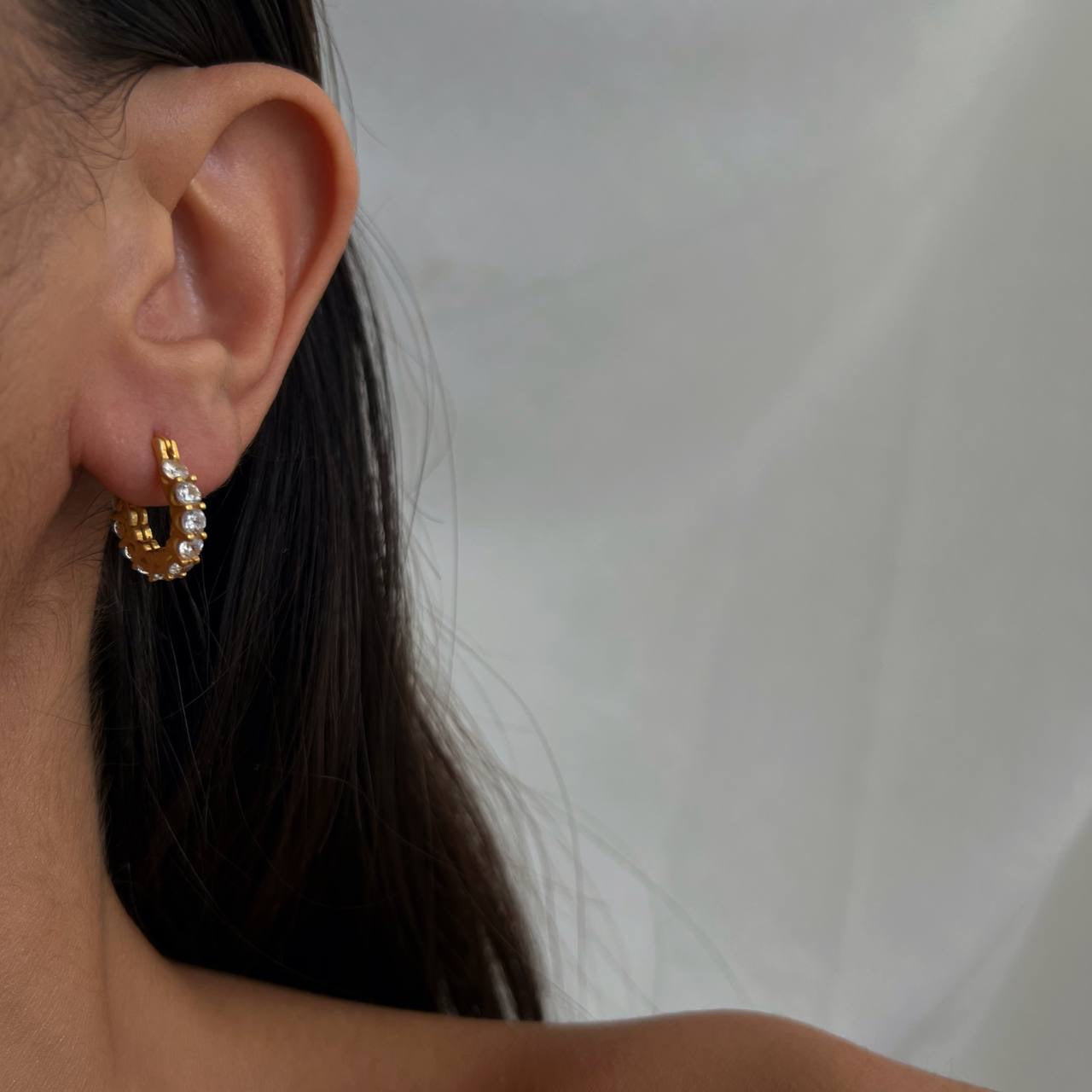 Gefüllt mit Steinen Ohrringe II (7139600695341)