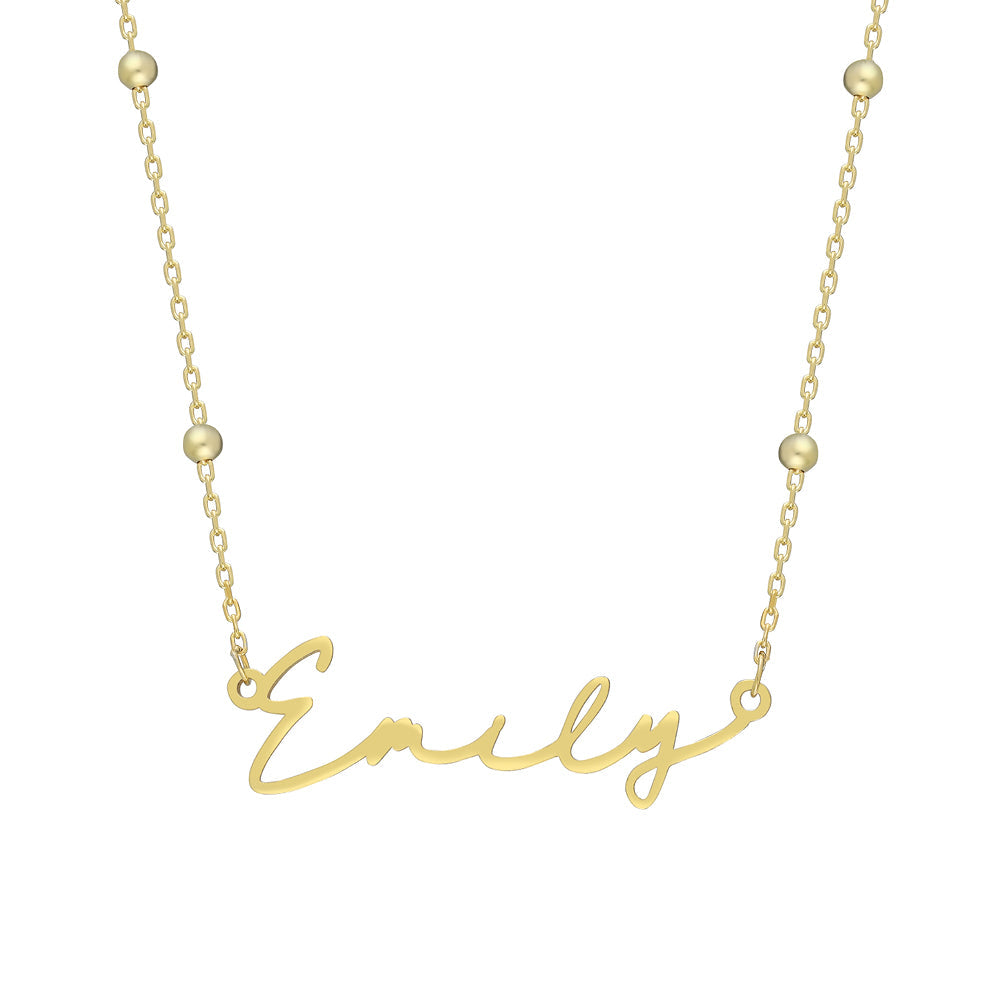 VINTAGE NAMENSKETTE | 925 SILBER