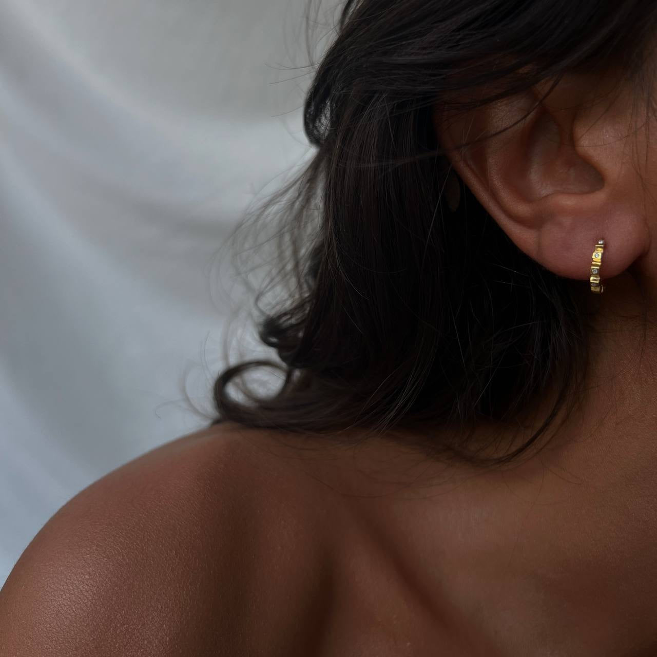 Creolen Zirkonia Earring (6994351587373)