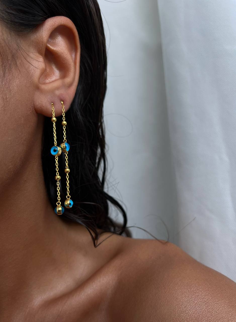 BULLET NAZAR OHRRINGE | 925 SILBER