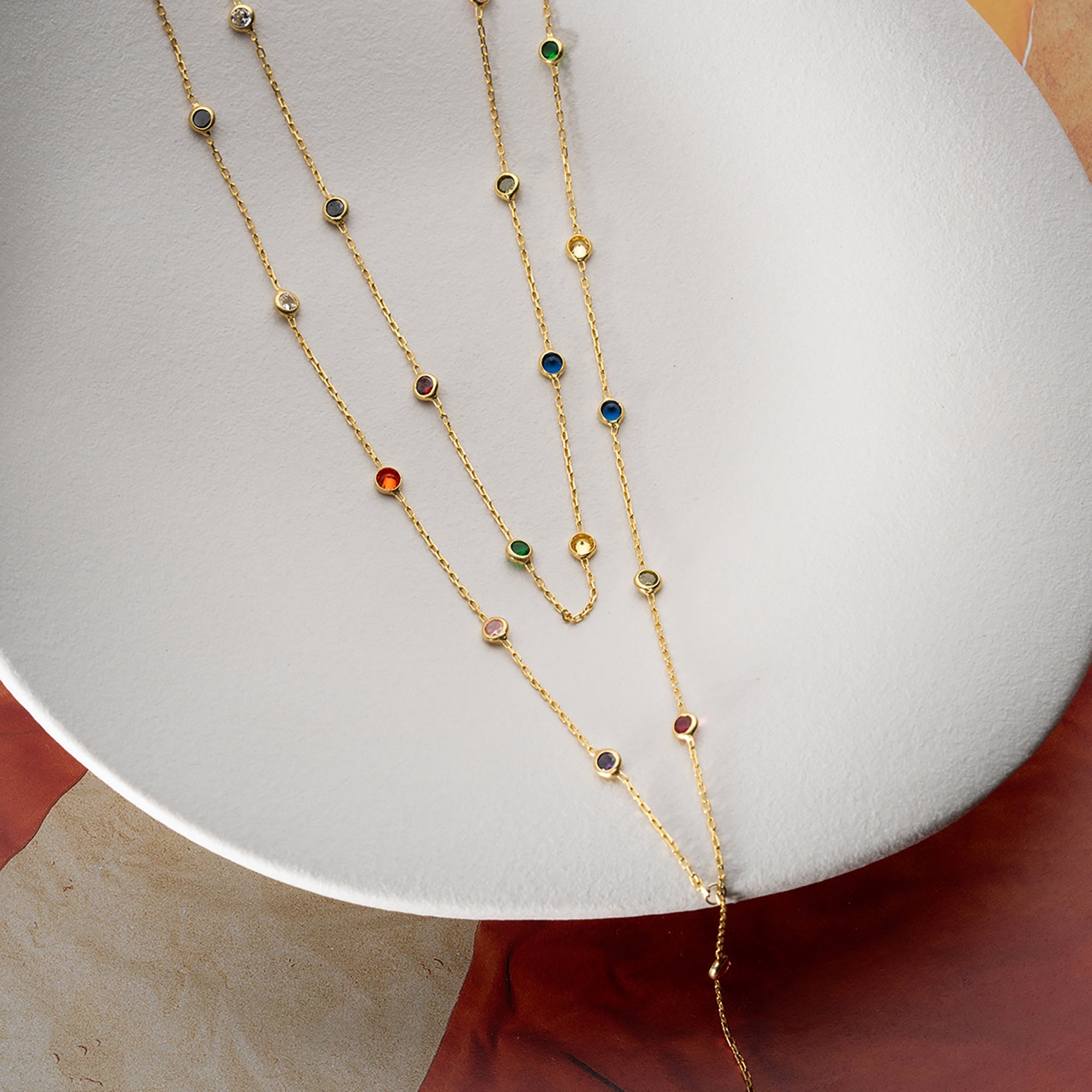 NOE COLORFULL Y KETTE | 925 SILBER