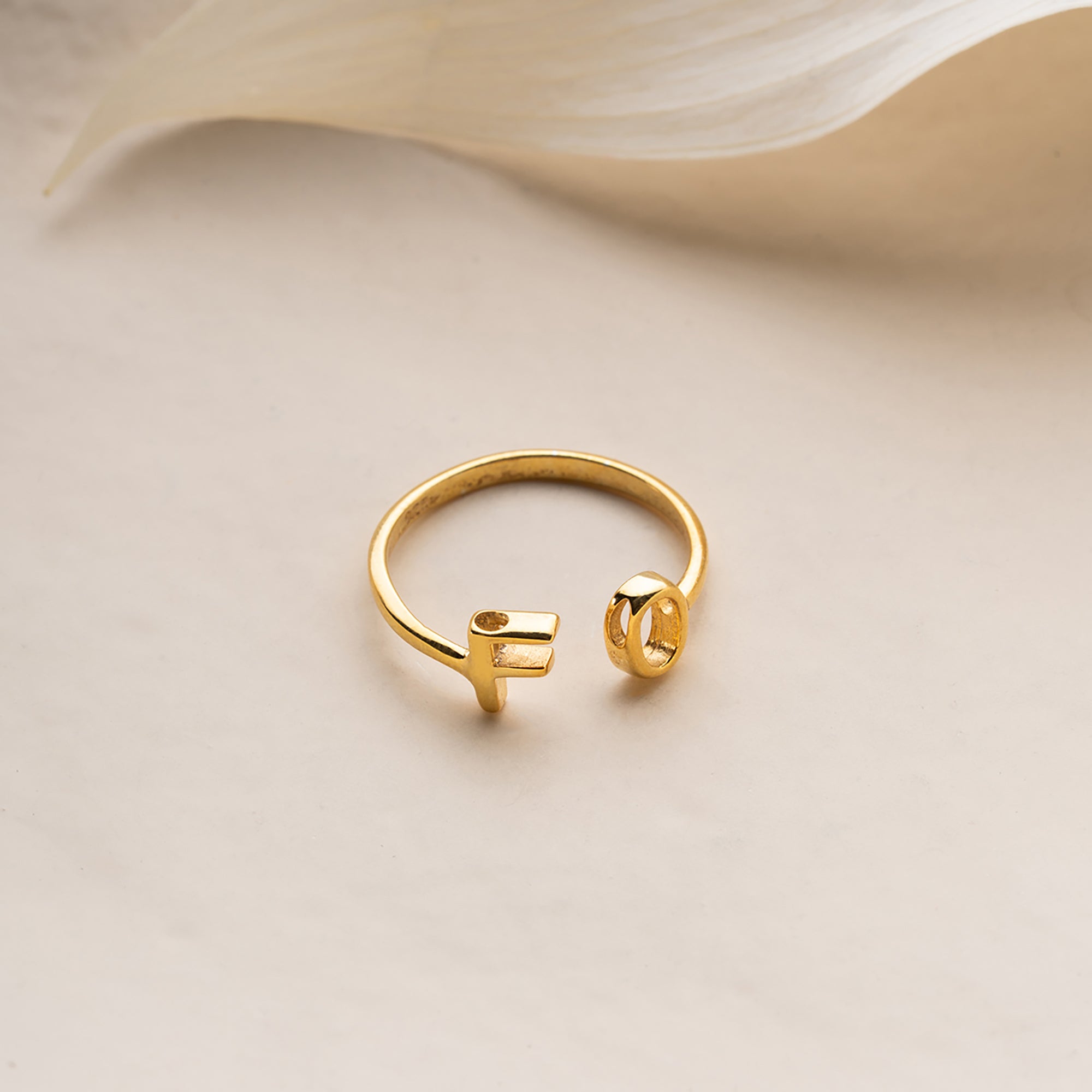 BUCHSTABEN RING | 925 SILBER