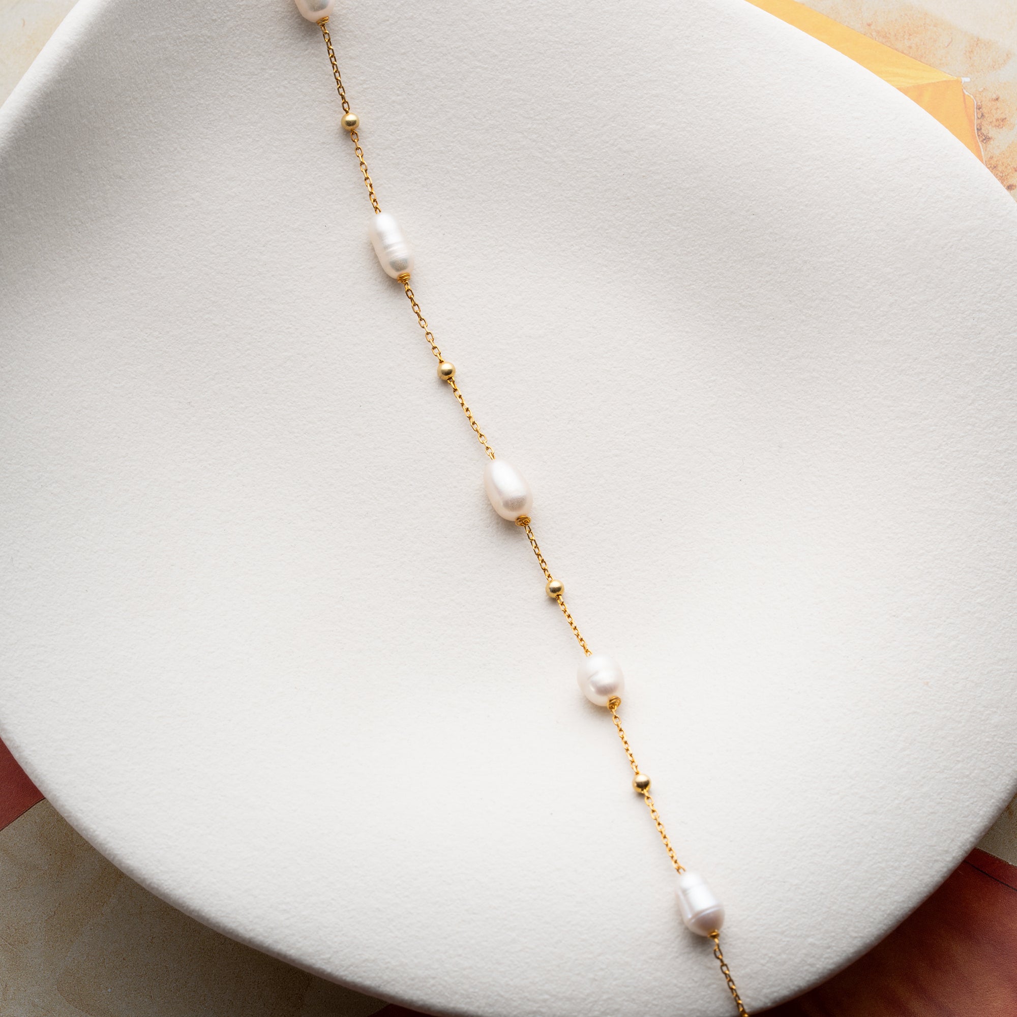 PEARL FUSSKETTE | 925 SILBER