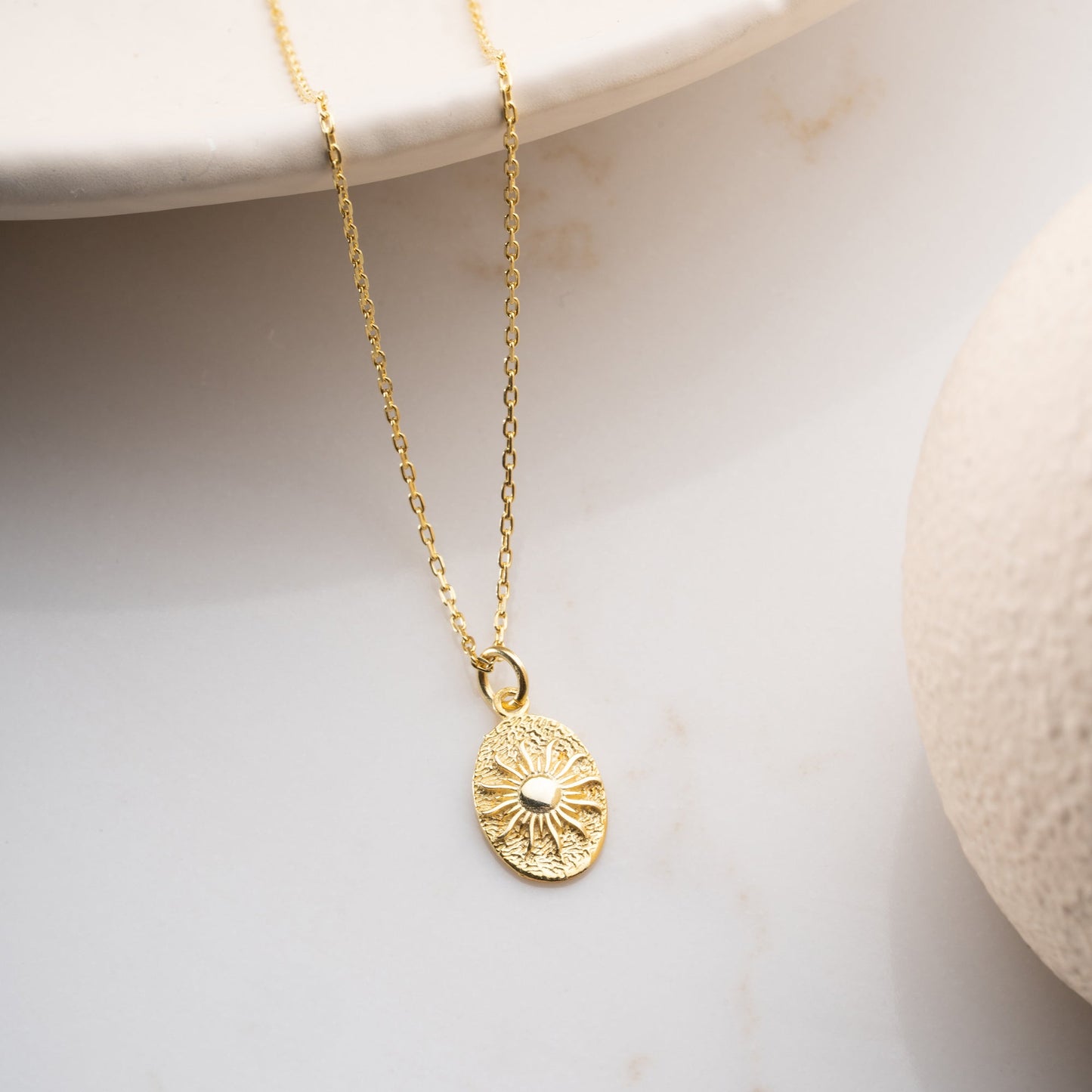 SUN OVAL KETTE | 925 SILBER