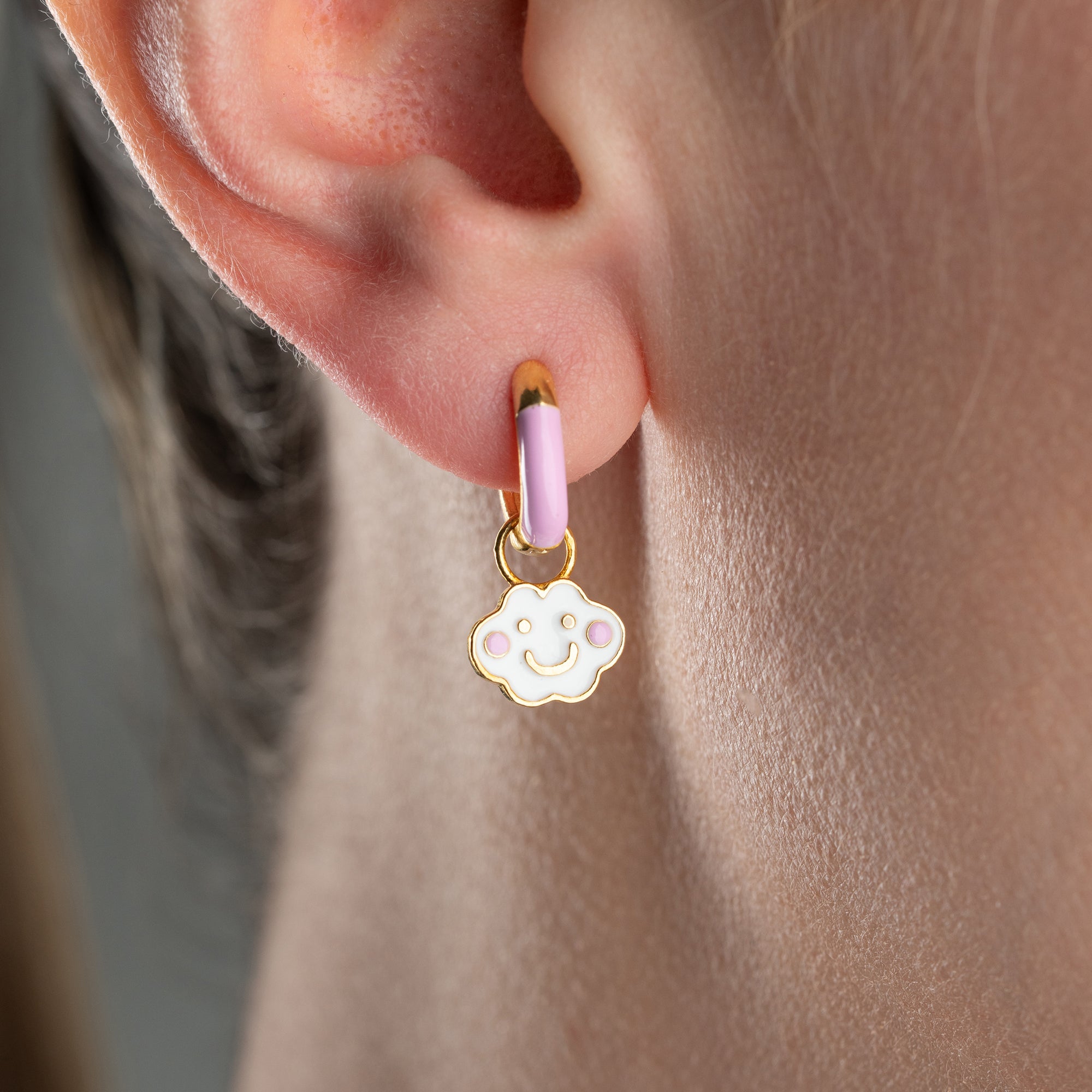 KINDER WOLKE OHRRINGE | 925 SILBER