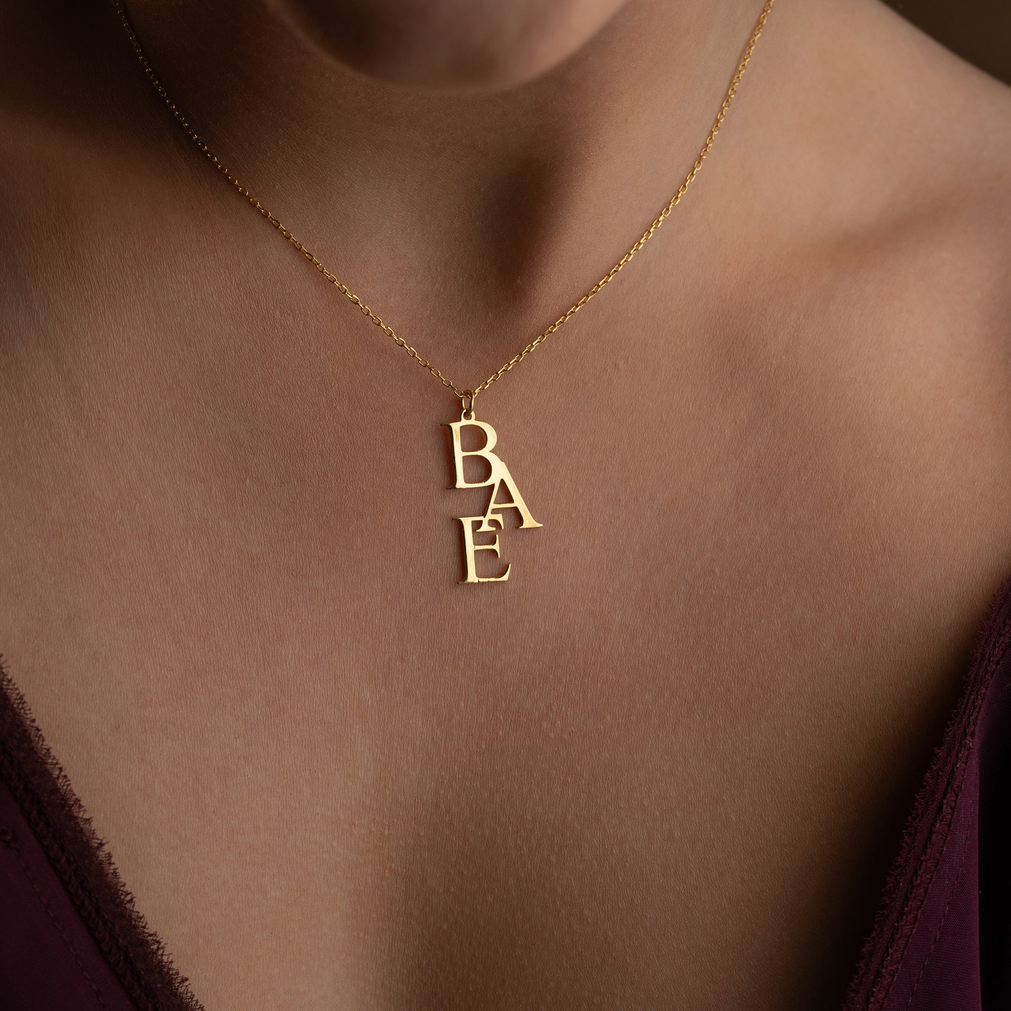 TRIPLE INITAL HALSKETTE | 925 SILBER