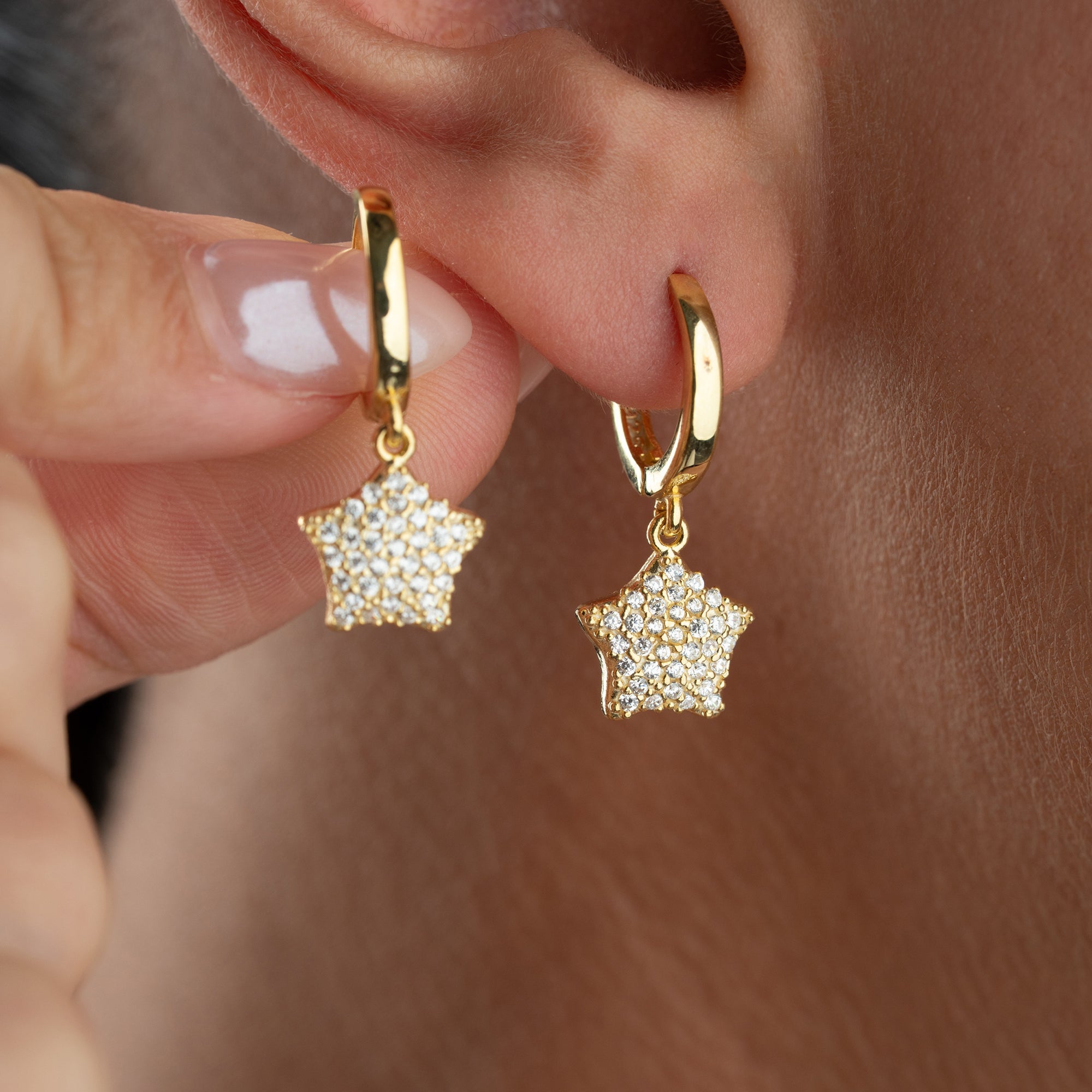 MINI STERN OHRRINGE | 925 SILBER