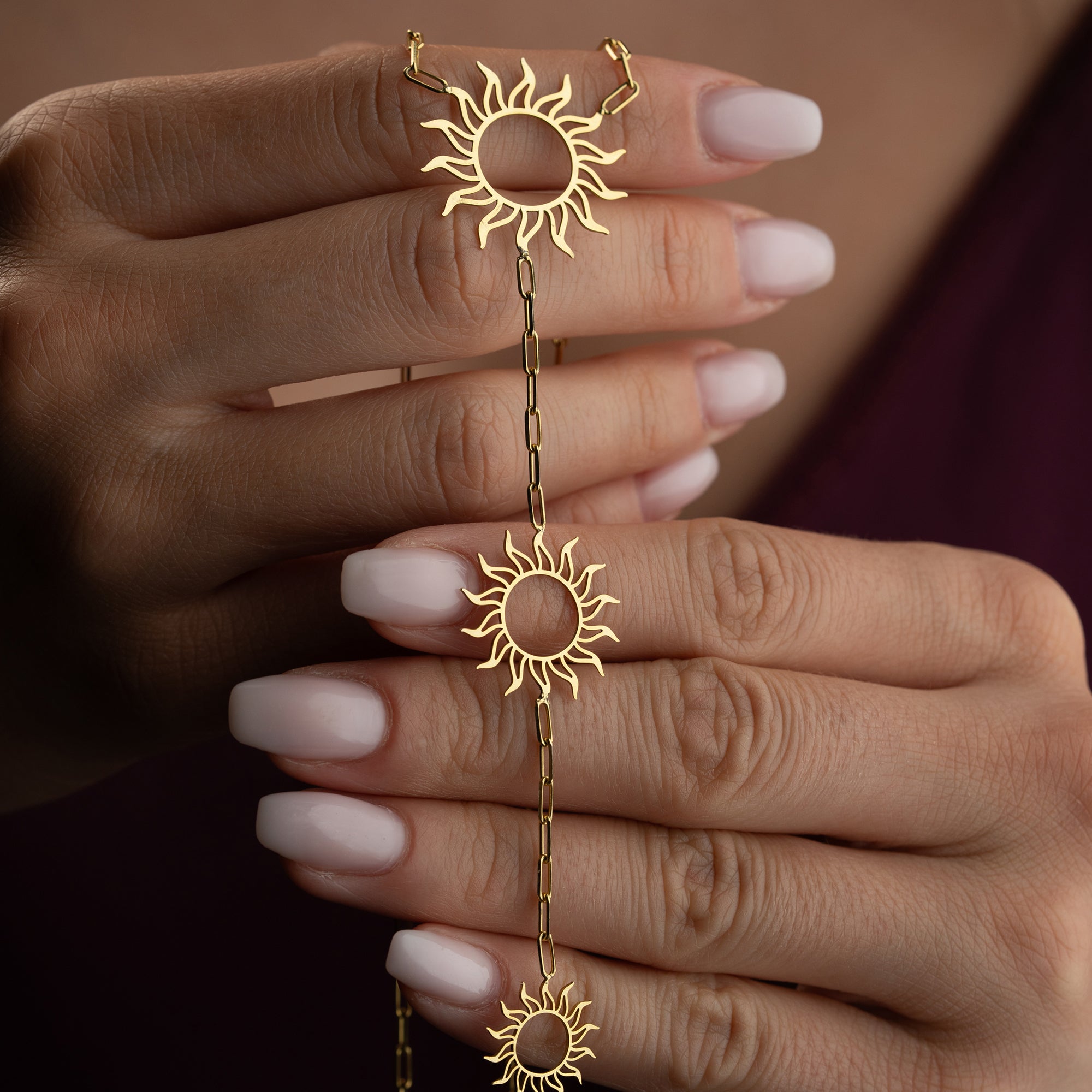 SUN Y HALSKETTE | 925 SILBER