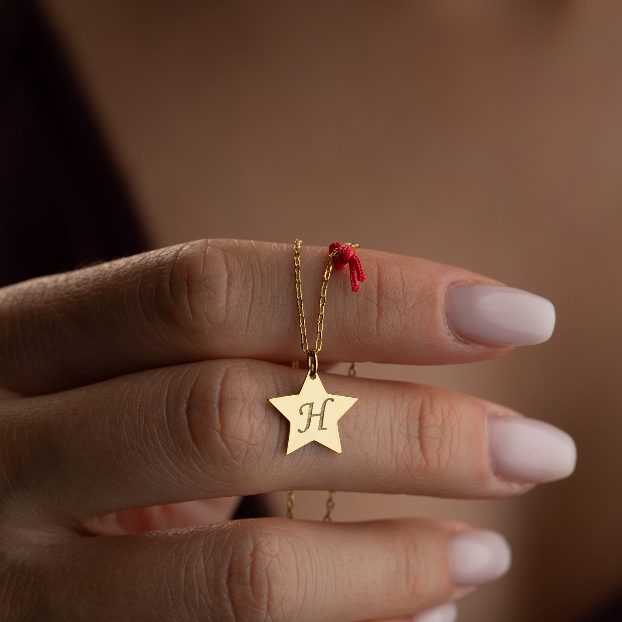 STERN BUCHSTABEN HALSKETTE | 925 SILBER