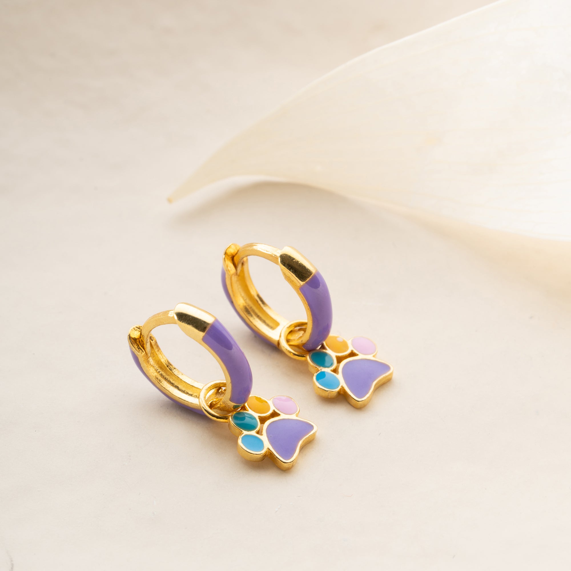 KINDER PFOTE OHRRINGE | 925 SILBER