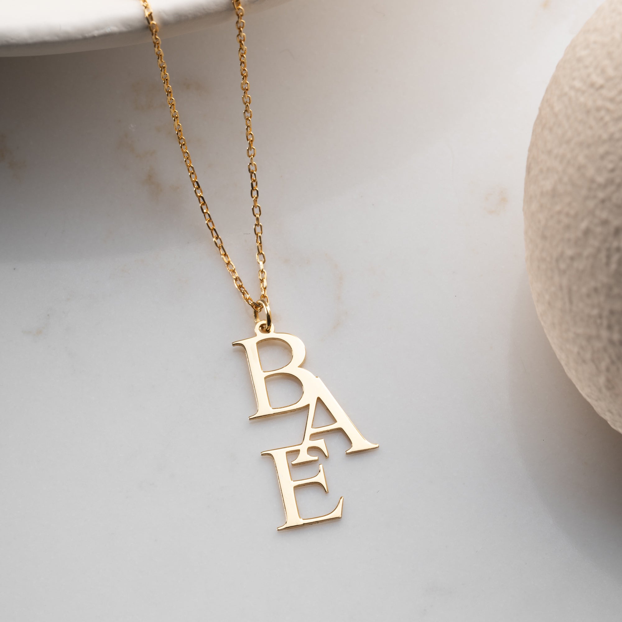 TRIPLE INITAL HALSKETTE | 925 SILBER