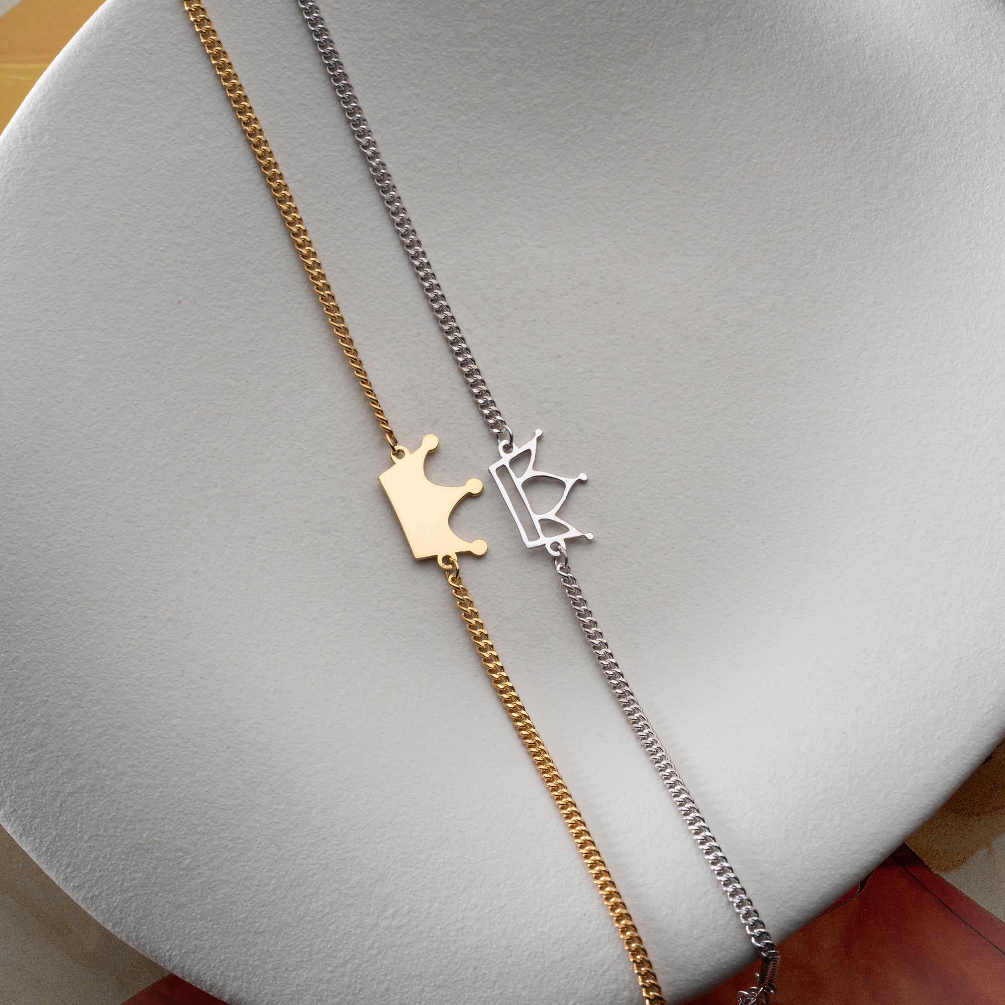 KÖNIG UND KÖNIGIN PARTNERARMBAND | 925 SILBER