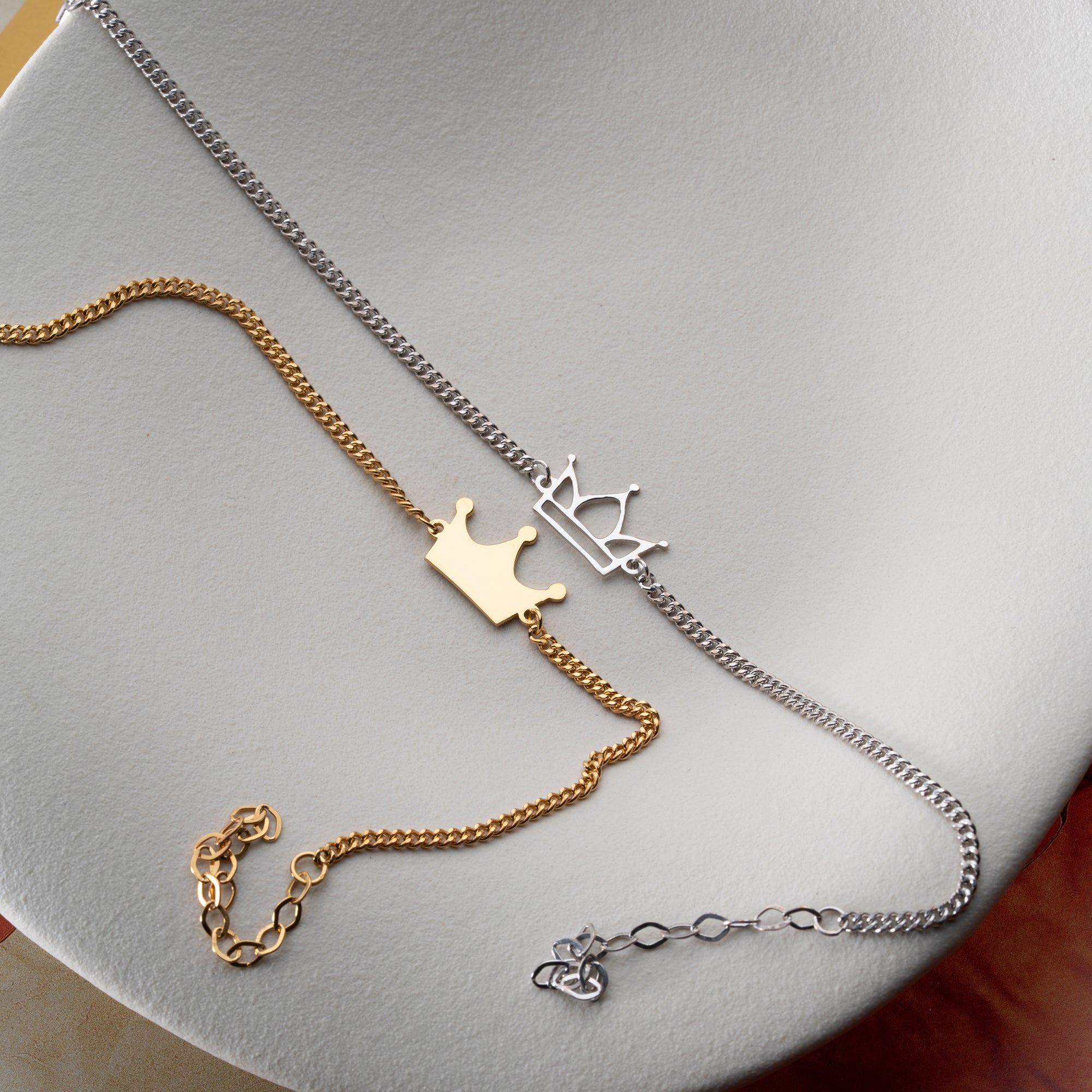 KÖNIG UND KÖNIGIN PARTNERARMBAND | 925 SILBER