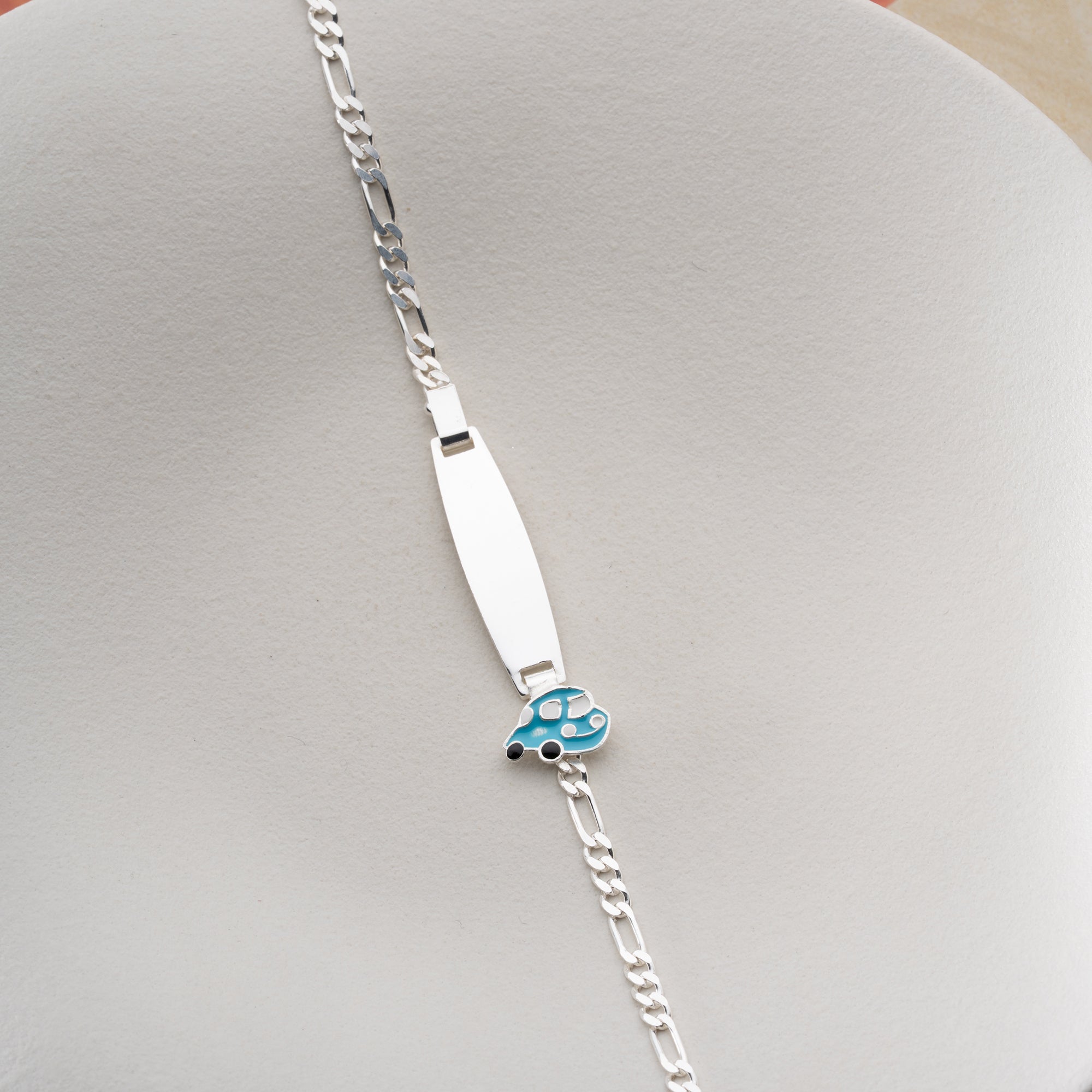 NIEDLICHES AUTO KINDER ARMBAND | 925 SILBER