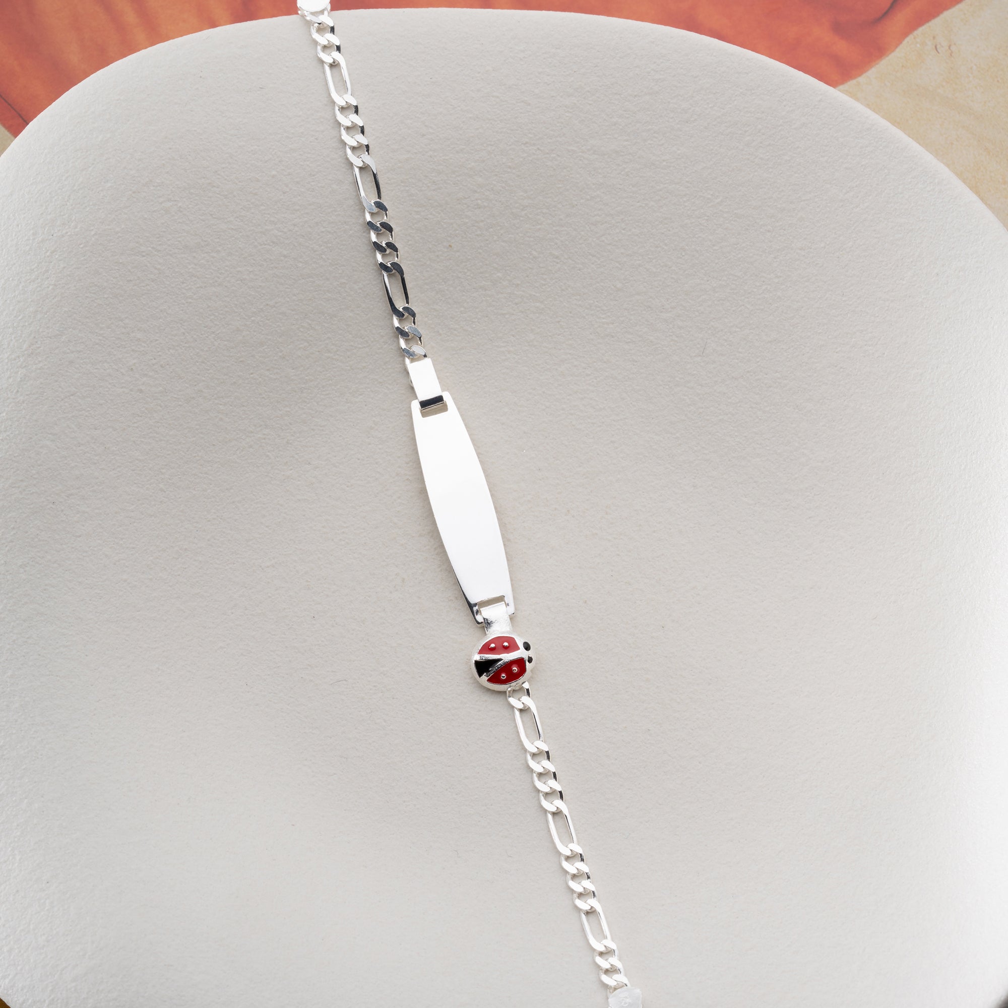 MARIENKÄFER KINDER ARMBAND | 925 SILBER