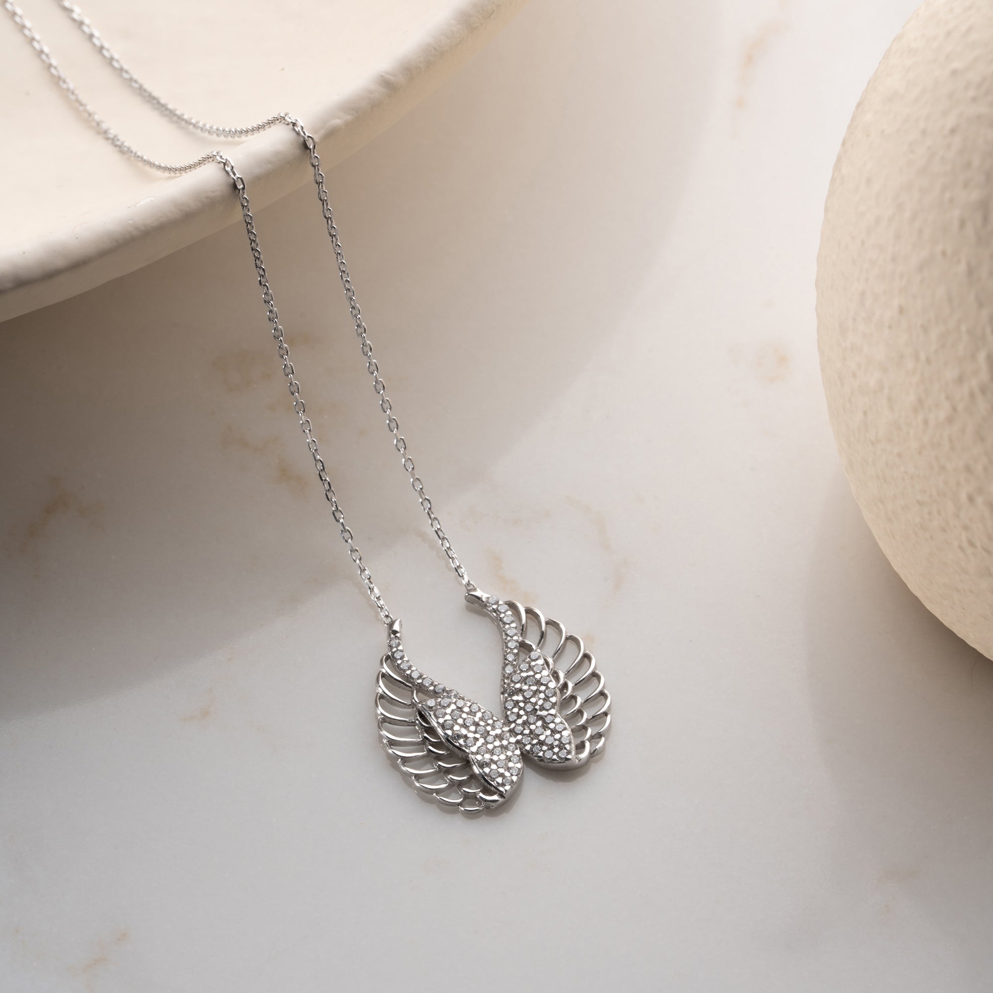 ENGELSFLÜGEL HALSKETTE | 925 SILBER