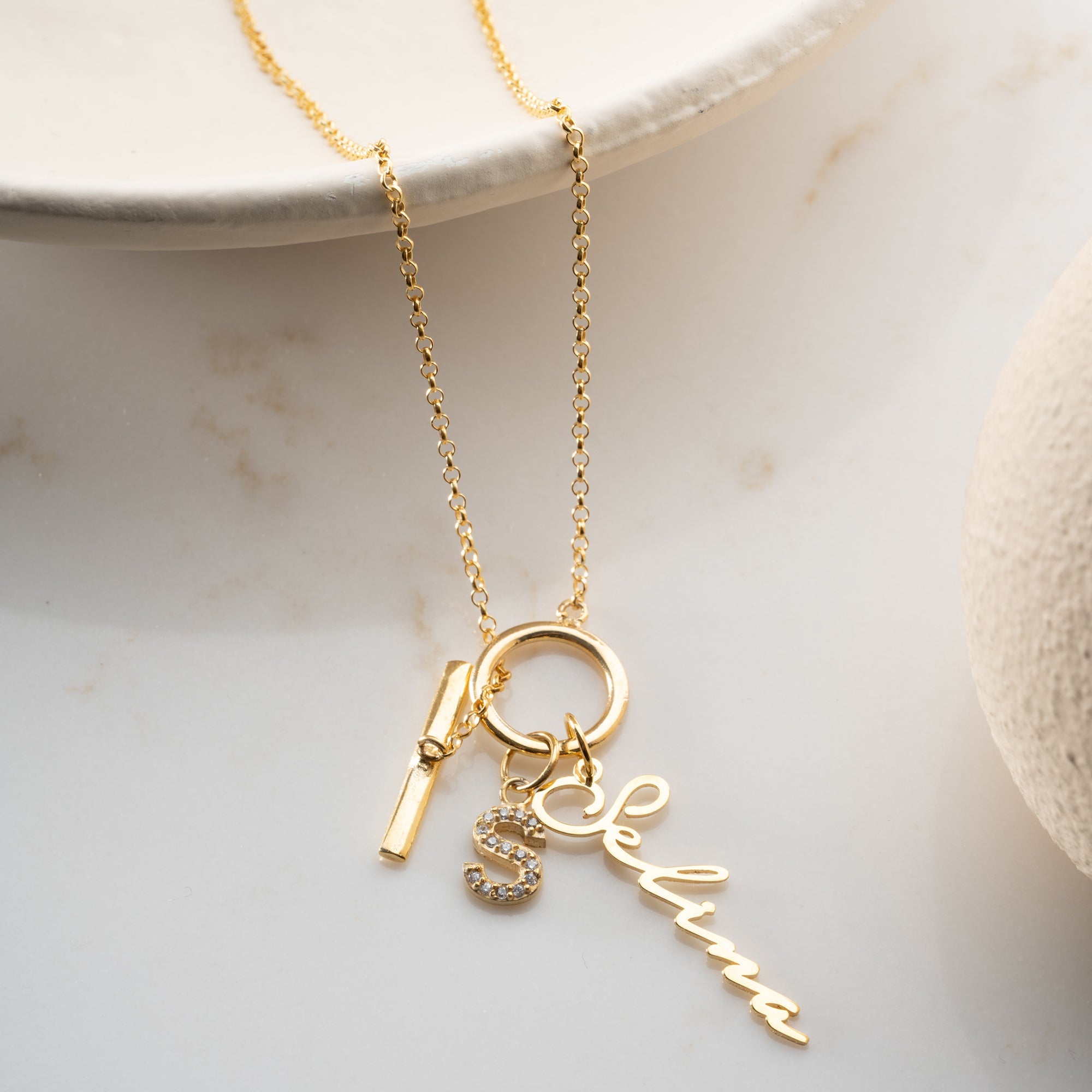 RUNDE CHAIN NAMENSKETTE | 925 SILBER