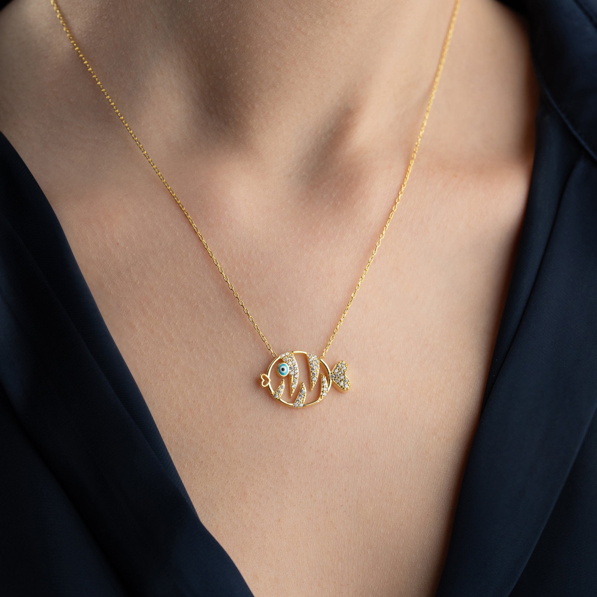 FISCH NAZAR HALSKETTE | 925 SILBER