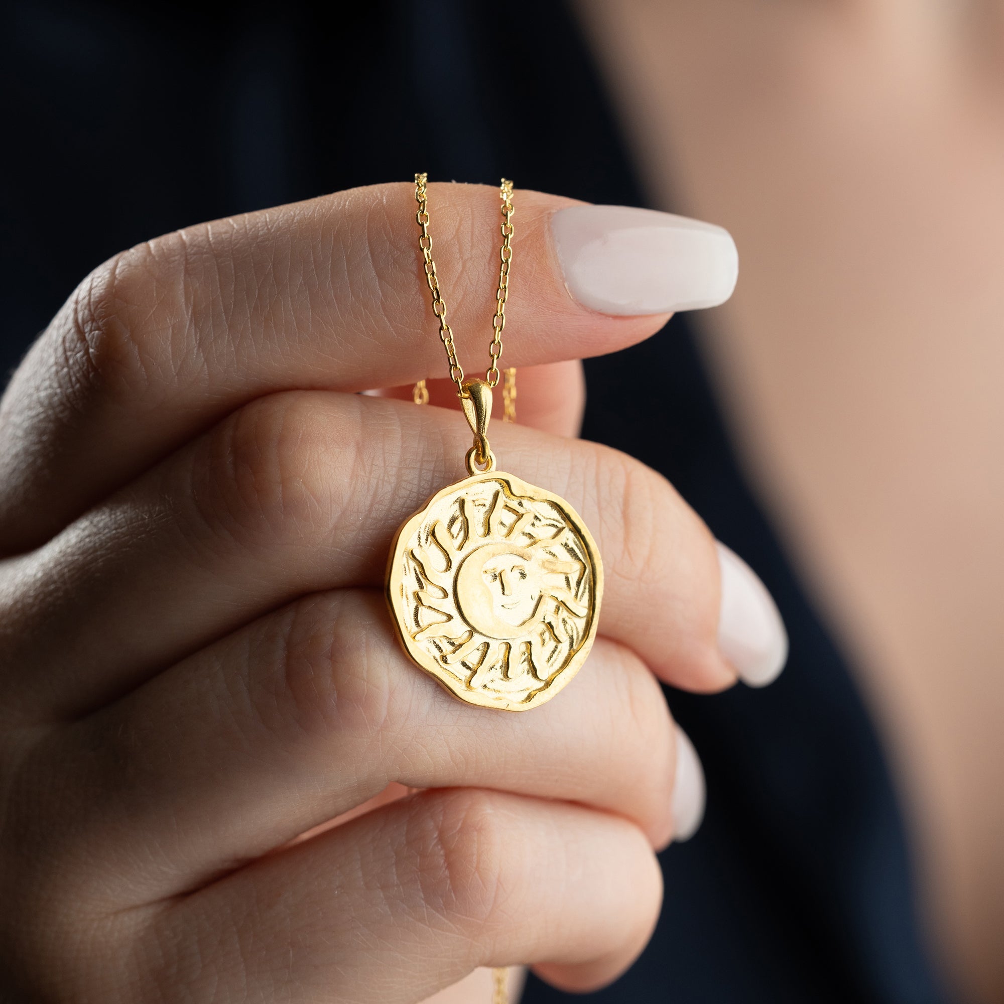 VINTAGE SUN HALSKETTE | 925 SILBER