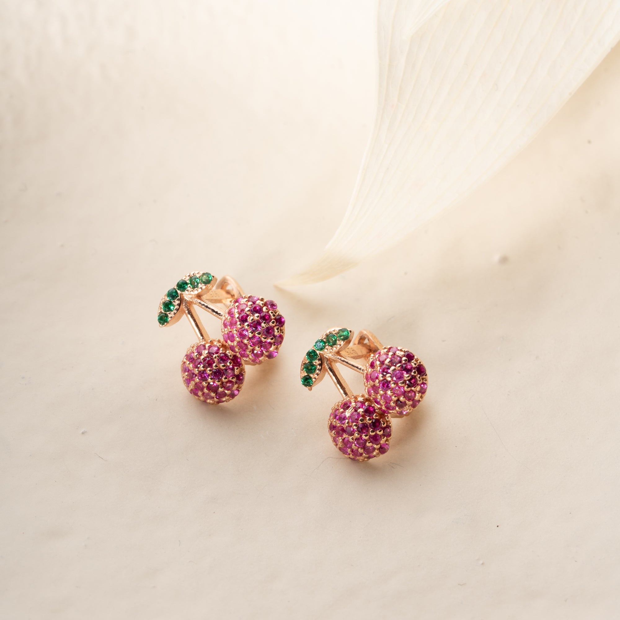 CHERRY OHRRINGE | 925 SILBER