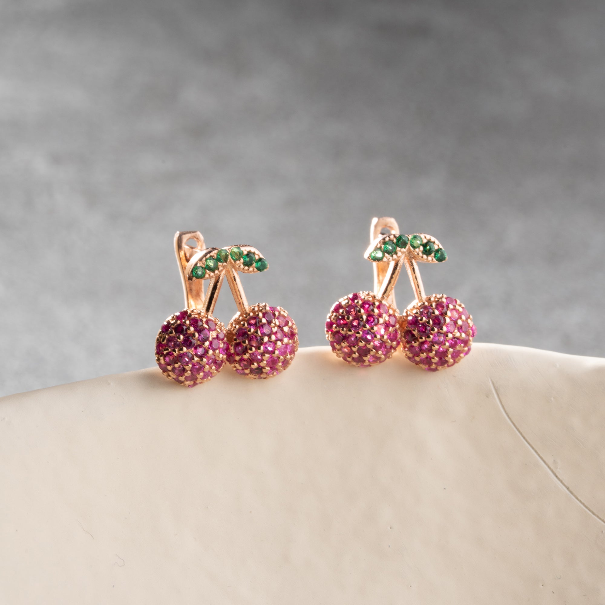 CHERRY OHRRINGE | 925 SILBER