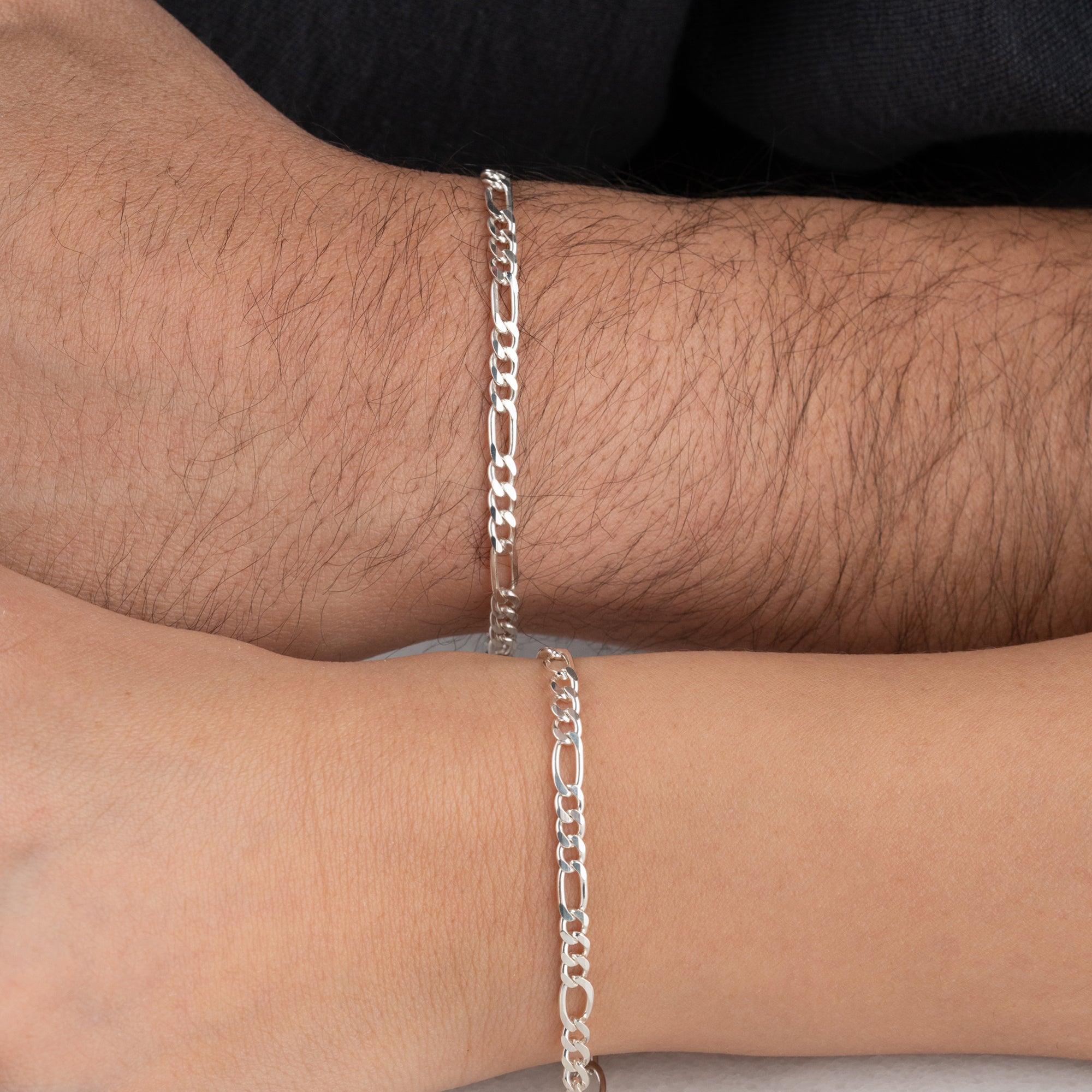 FIGARO BUCHSTABEN BASIC PARTNERARMBÄNDER | 925 SILBER