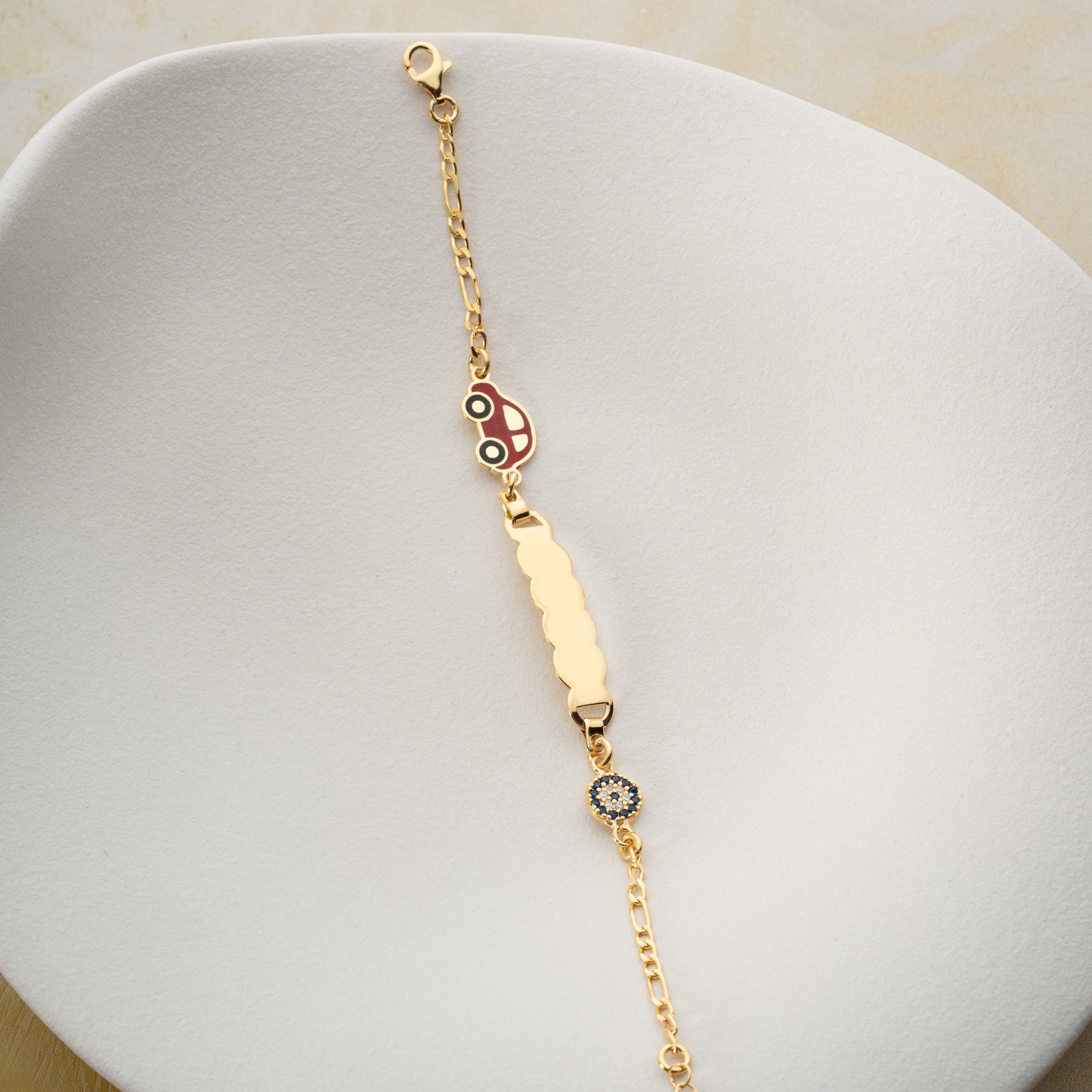 AUTO NAZAR KINDER ARMBAND | 925 SILBER