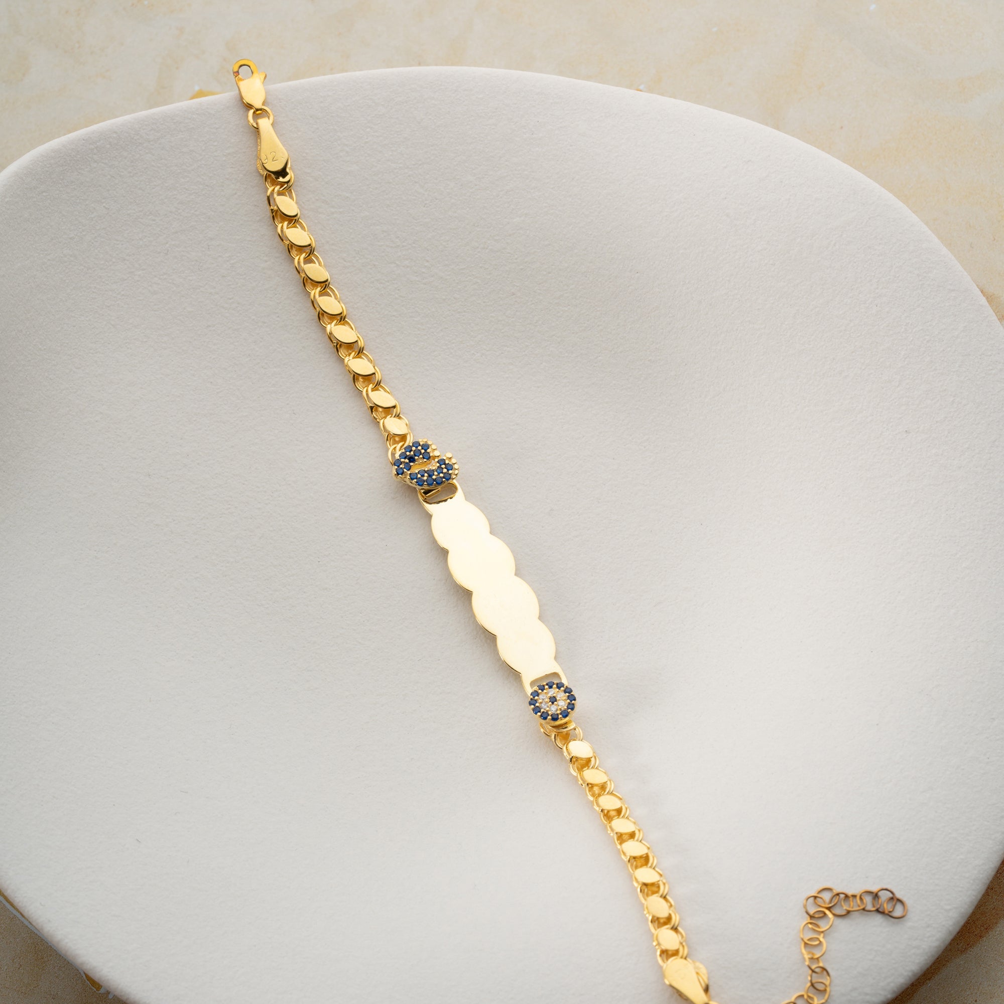 GERSTEN  BABYFUSS NAZAR KINDER ARMBAND | 925 SILBER