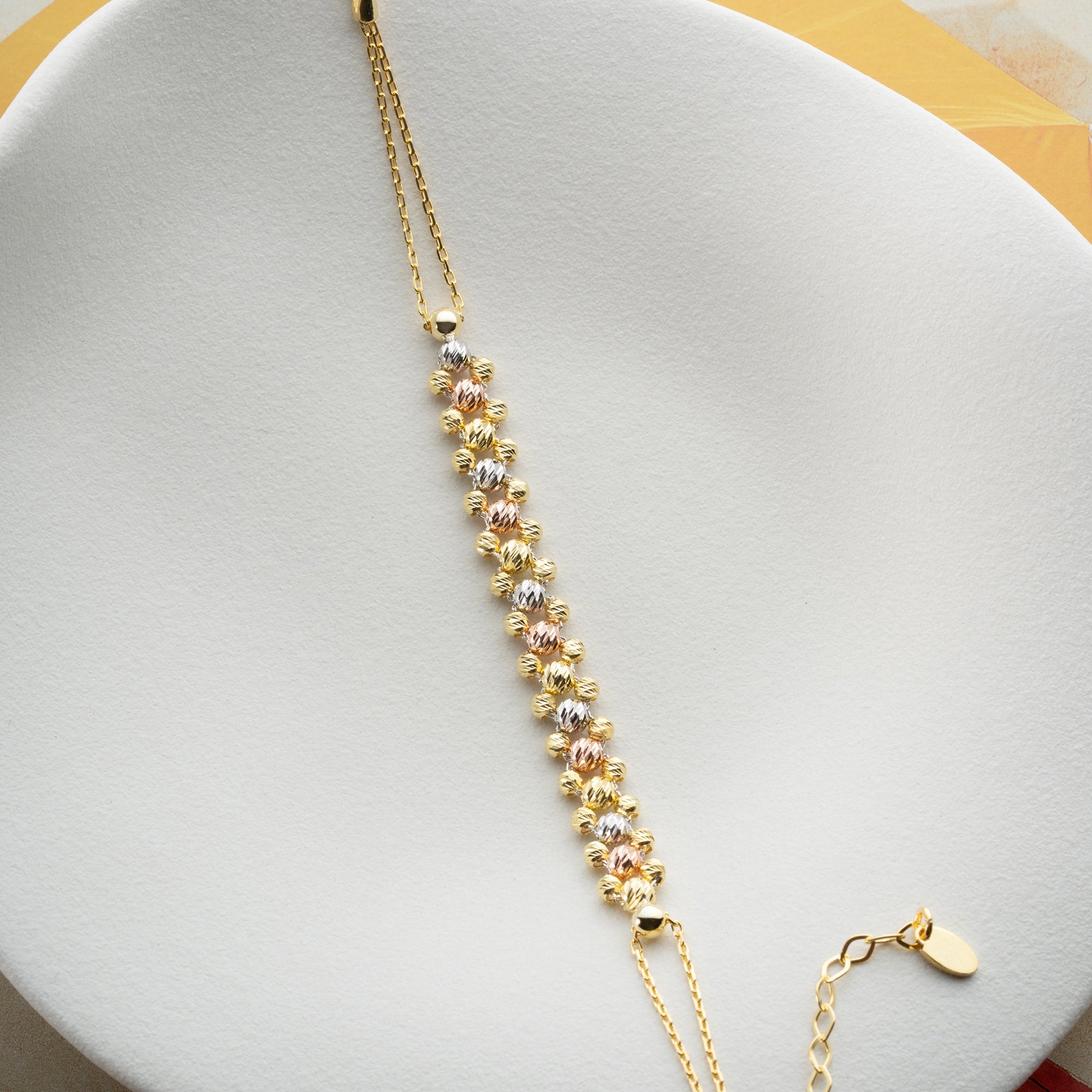 DORICA TRICOLOR ARMBAND | 925 SILBER