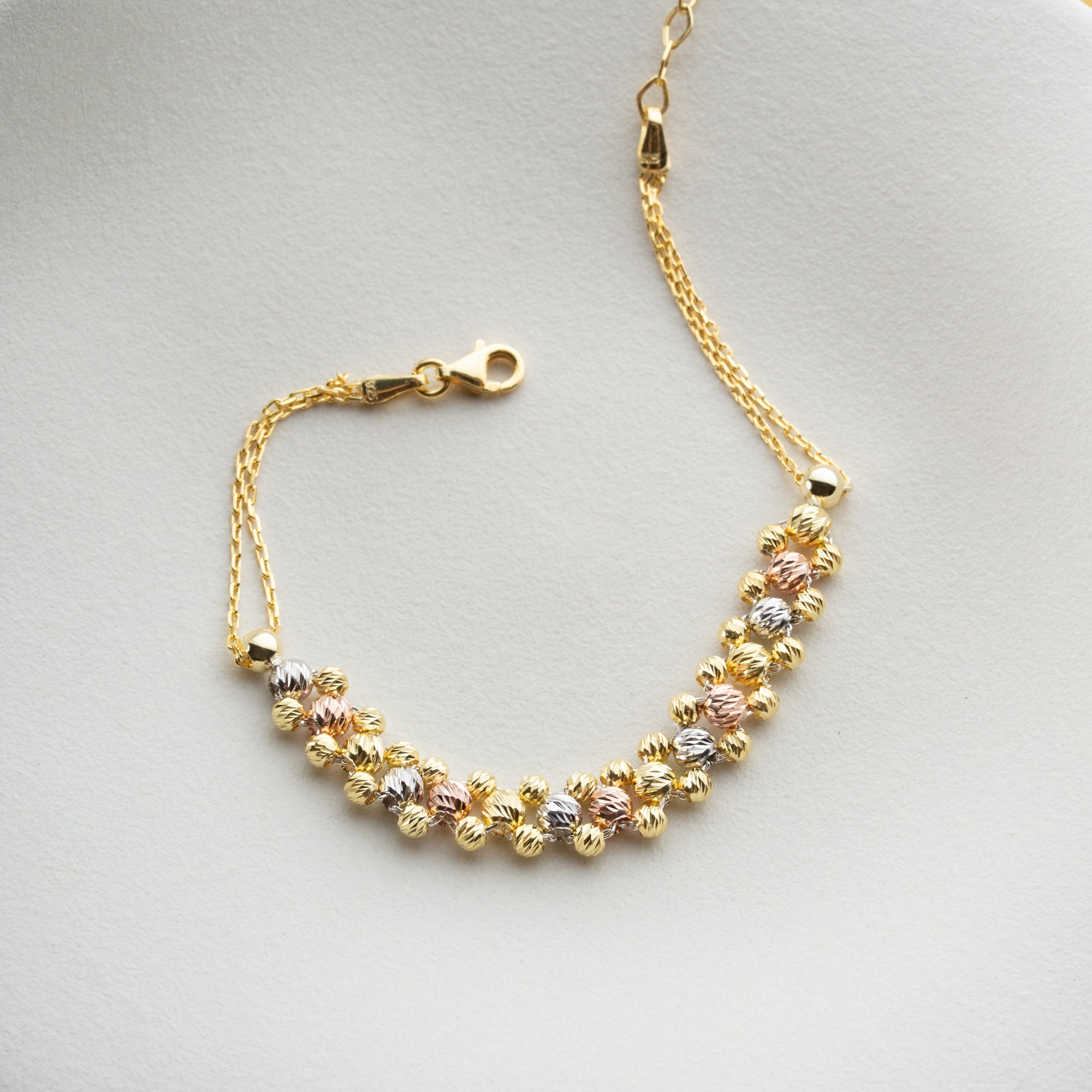 DORICA TRICOLOR ARMBAND | 925 SILBER