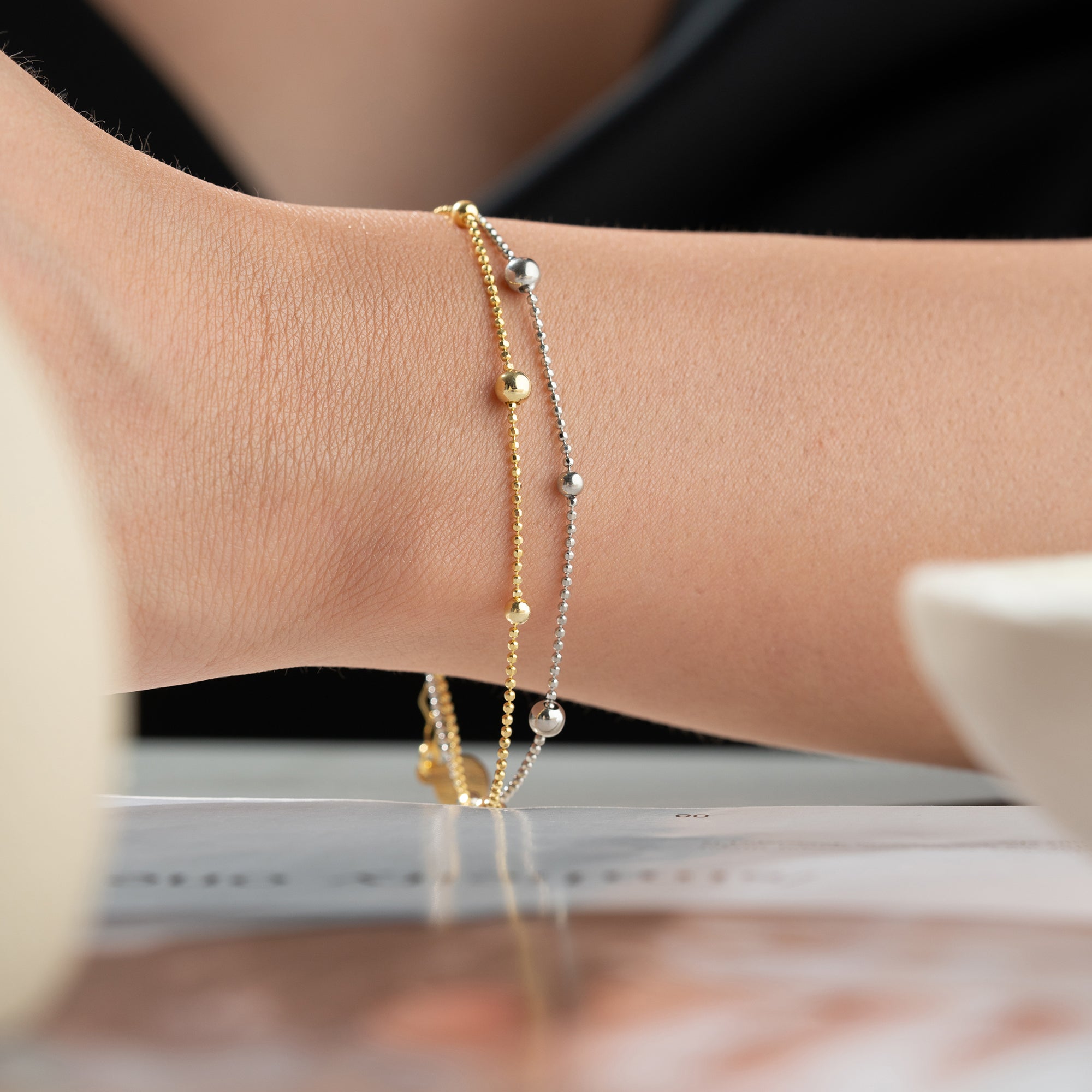 BICOLOR ARMBAND | 925 SILBER