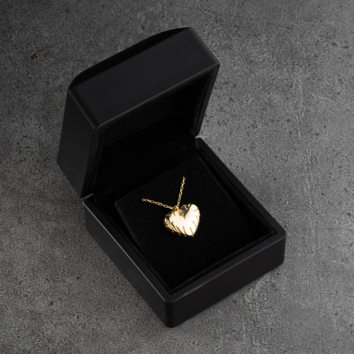 BOMB HERZ HALSKETTE | 925 SILBER