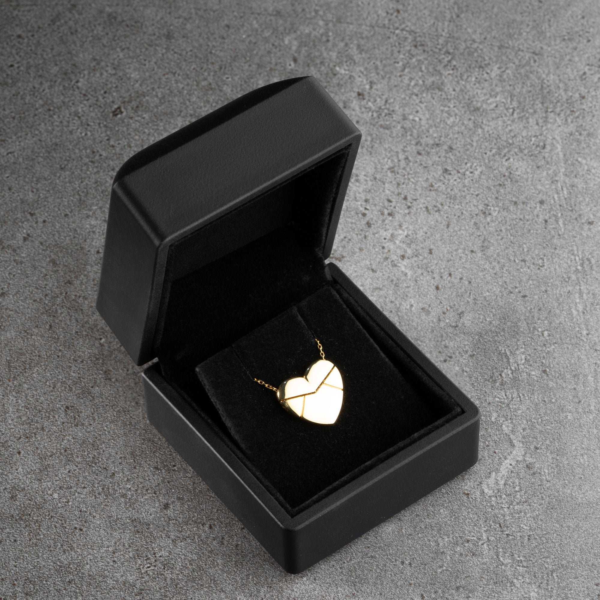 HERZ GRAVUR HALSKETTE | 925 SILBER